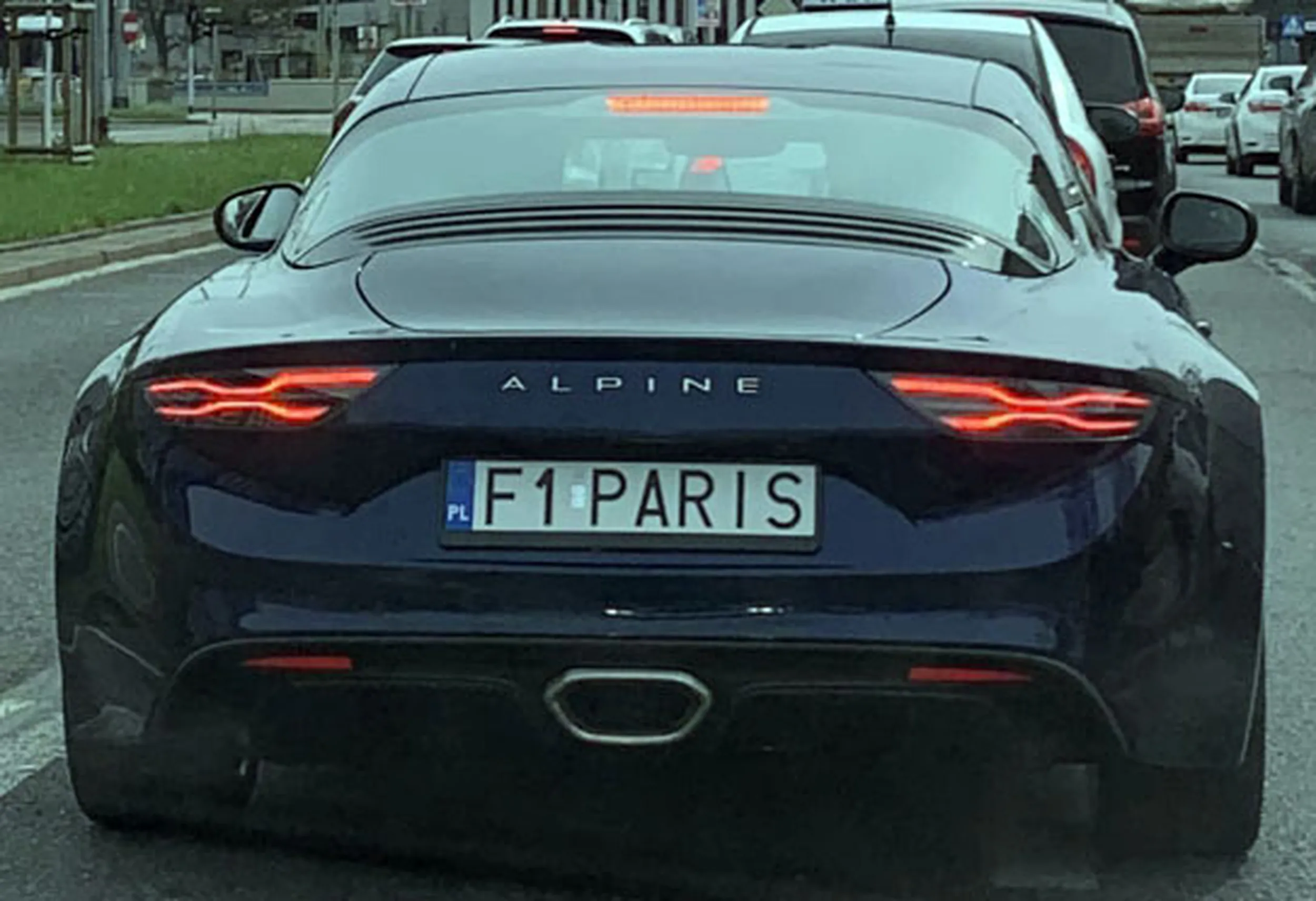 Fajny numer, blacha F1 PARIS