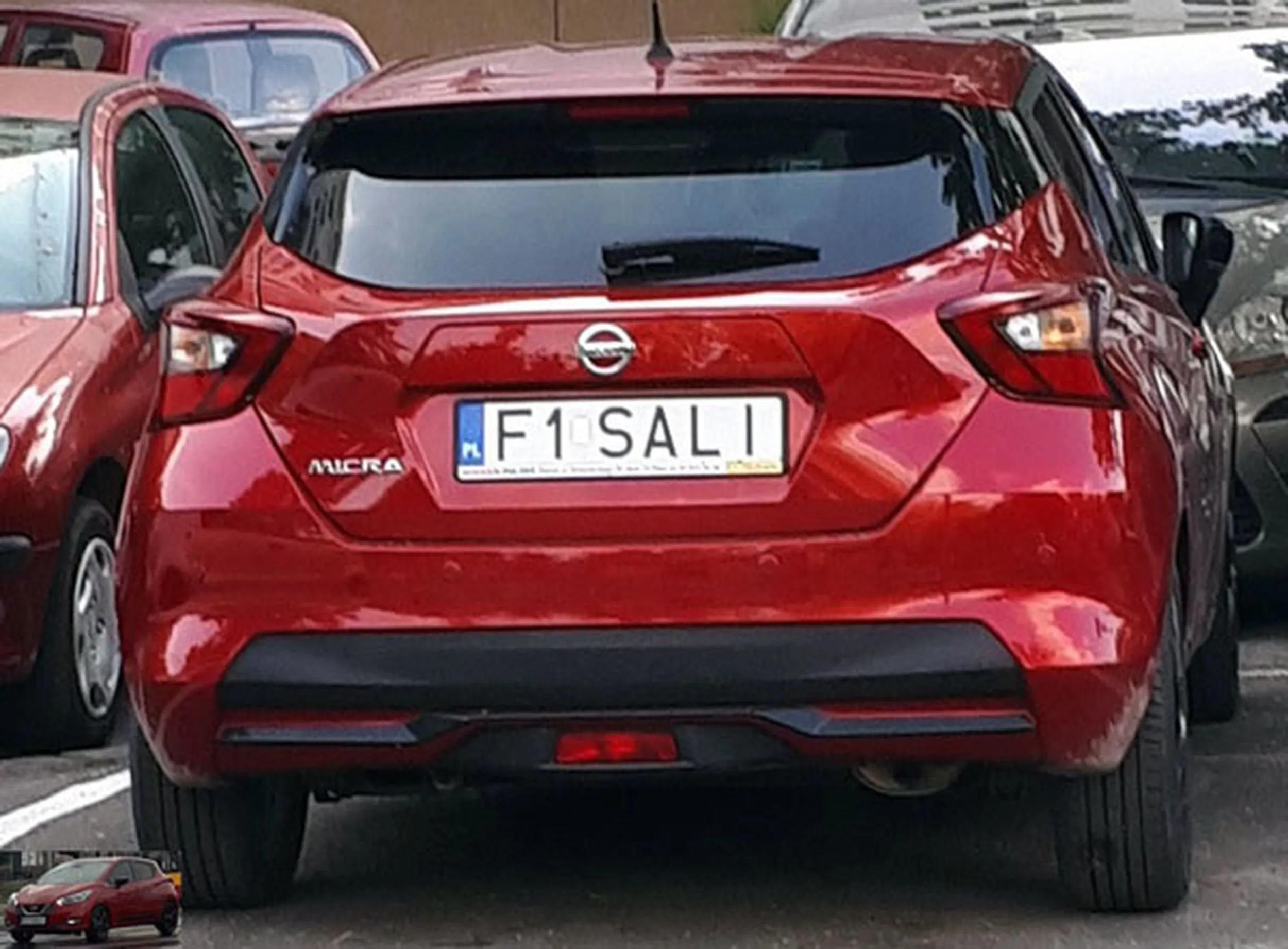 Fajny numer, blacha F1 SALI