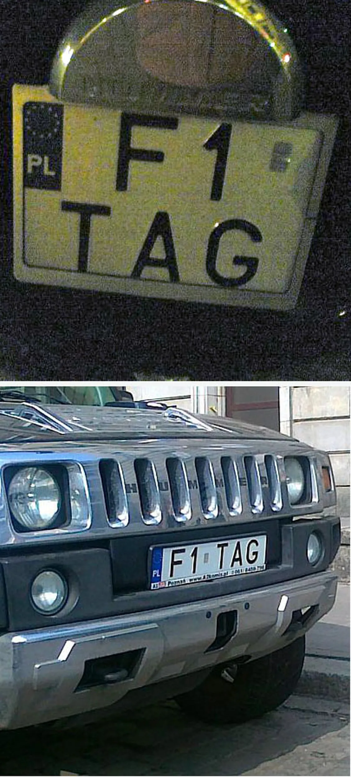 Fajny numer, blacha F1 TAG