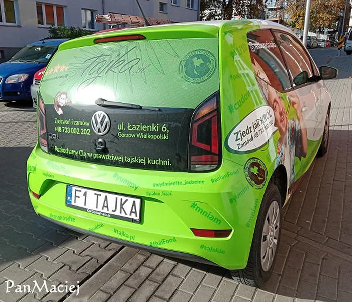 Fajny numer, blacha F1 TAJKA