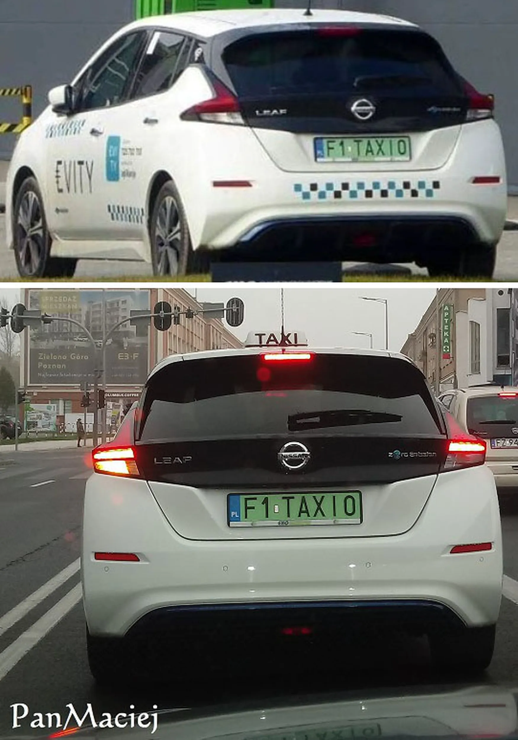 Fajny numer, blacha F1 TAXI0