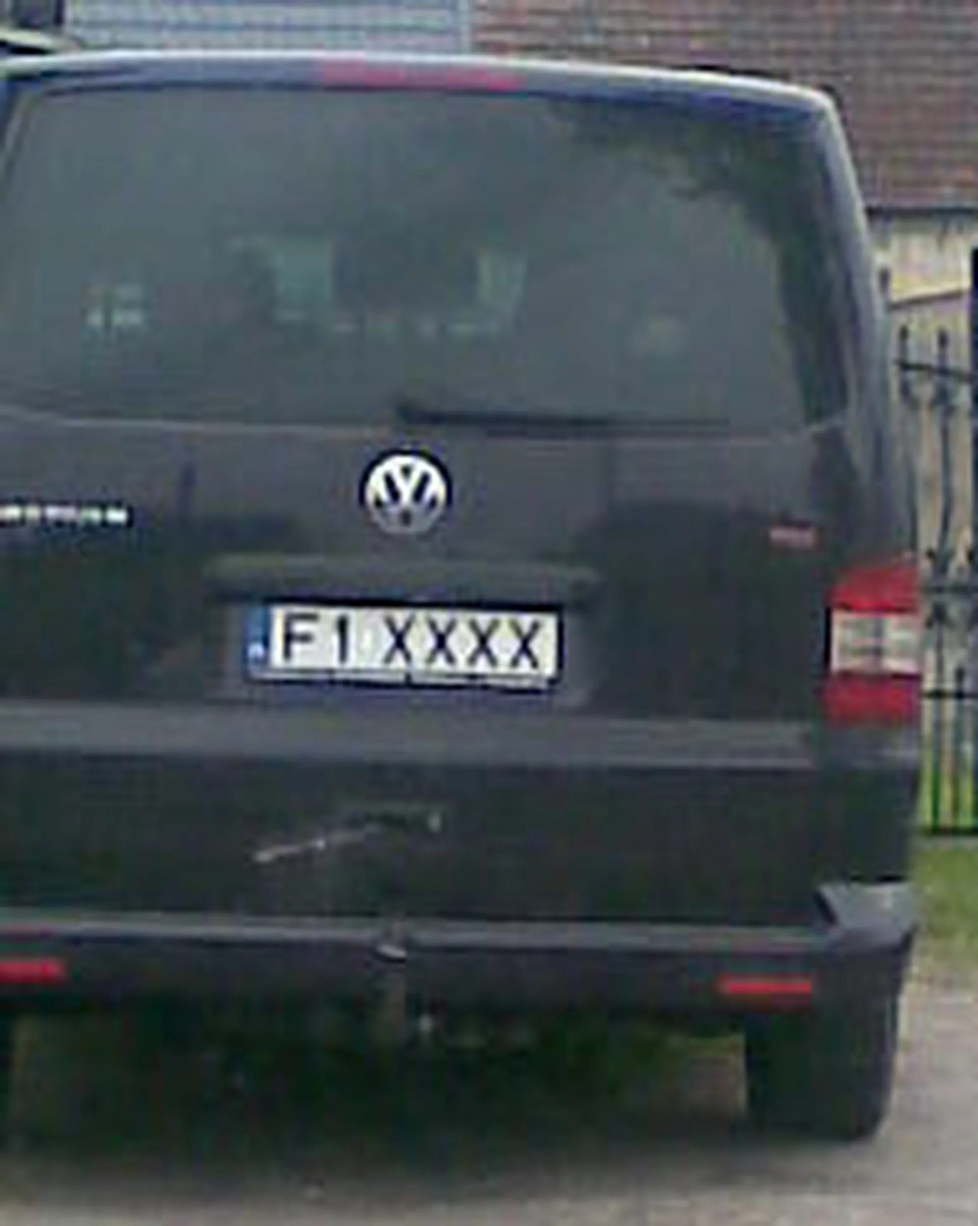 Fajny numer, blacha F1 XXXX