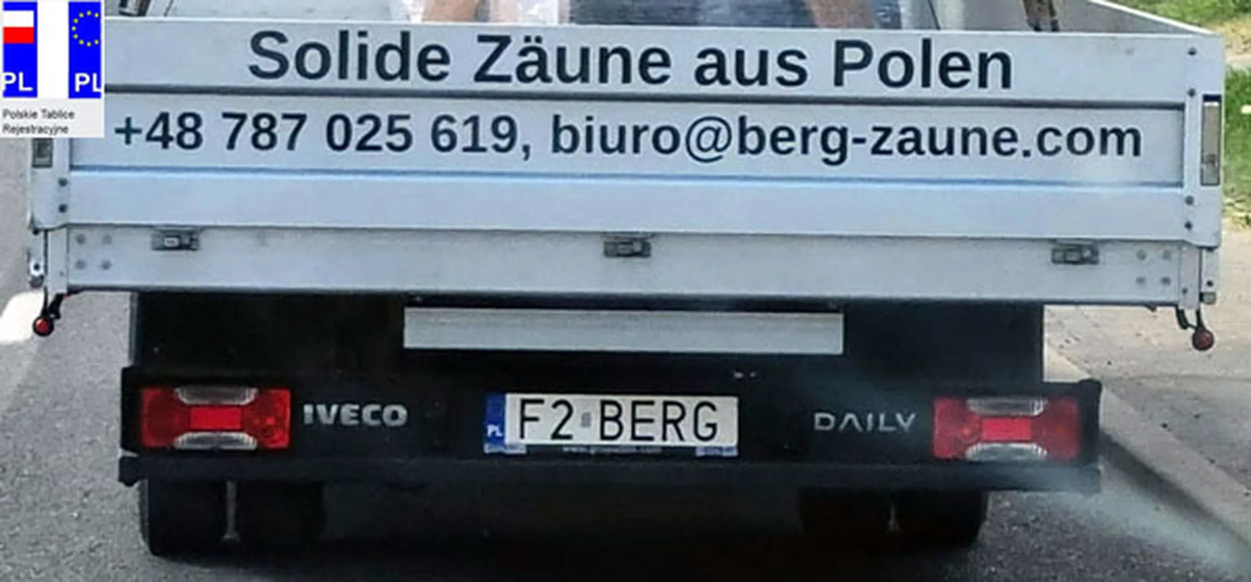 Fajny numer, blacha F2 BERG