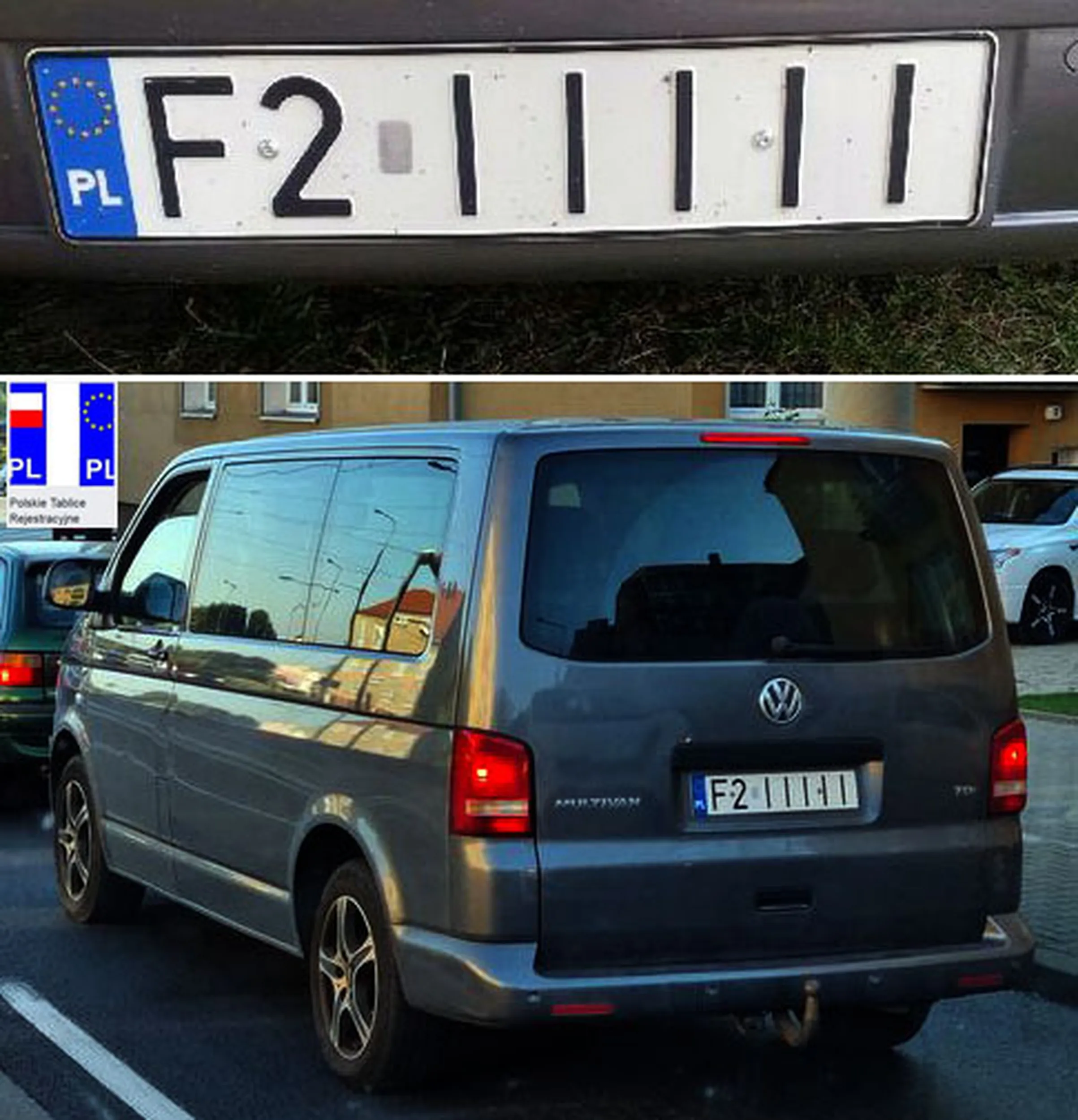 Fajny numer, blacha F2 IIIII