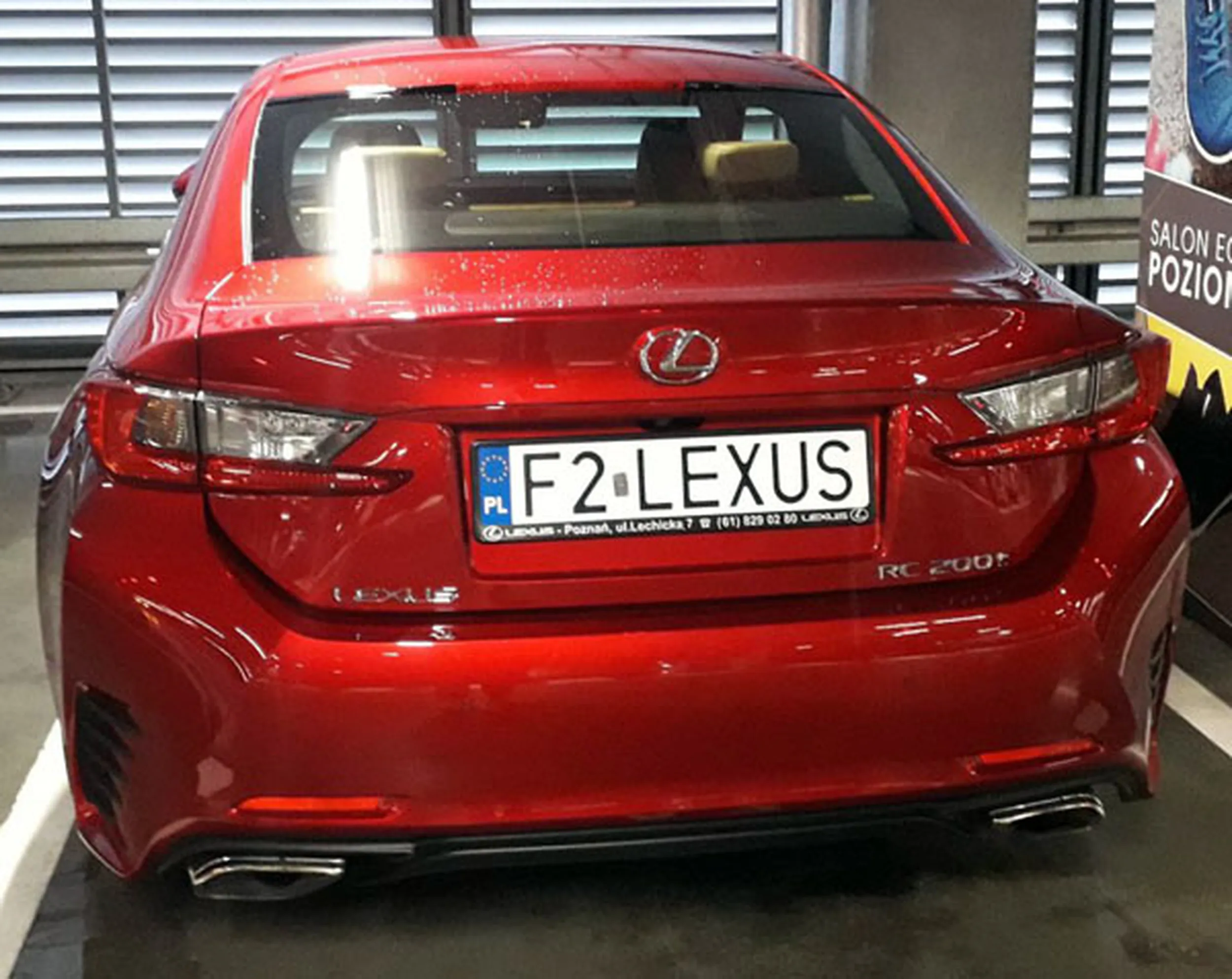 Fajny numer, blacha F2 LEXUS
