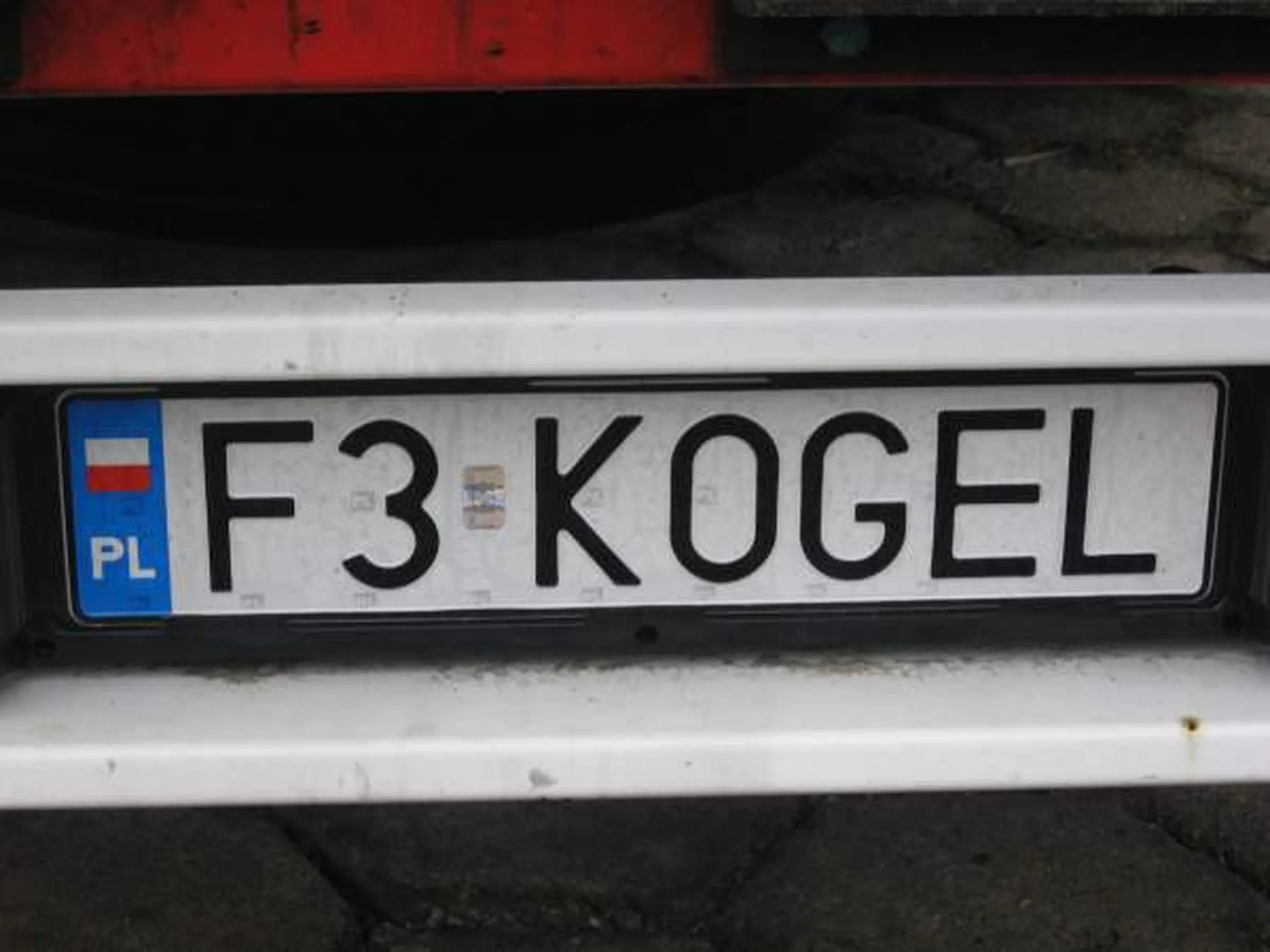Fajny numer, blacha F3 KOGEL