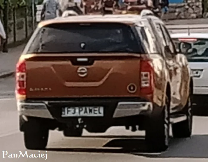 Fajny numer, blacha F3 PAWEL