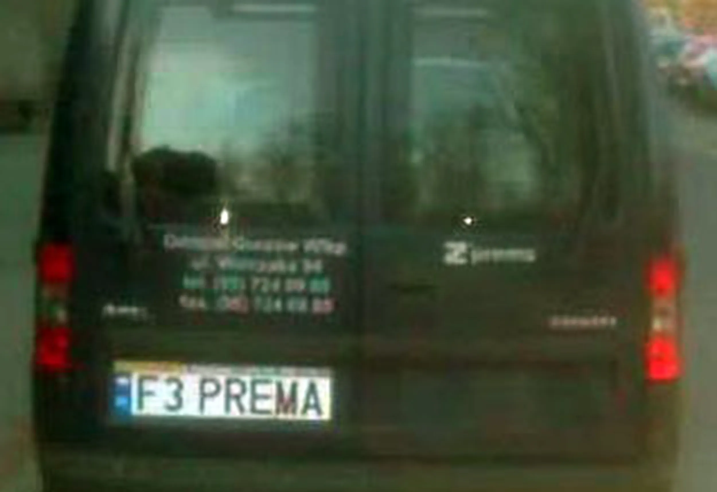 Fajny numer, blacha F3 PREMA