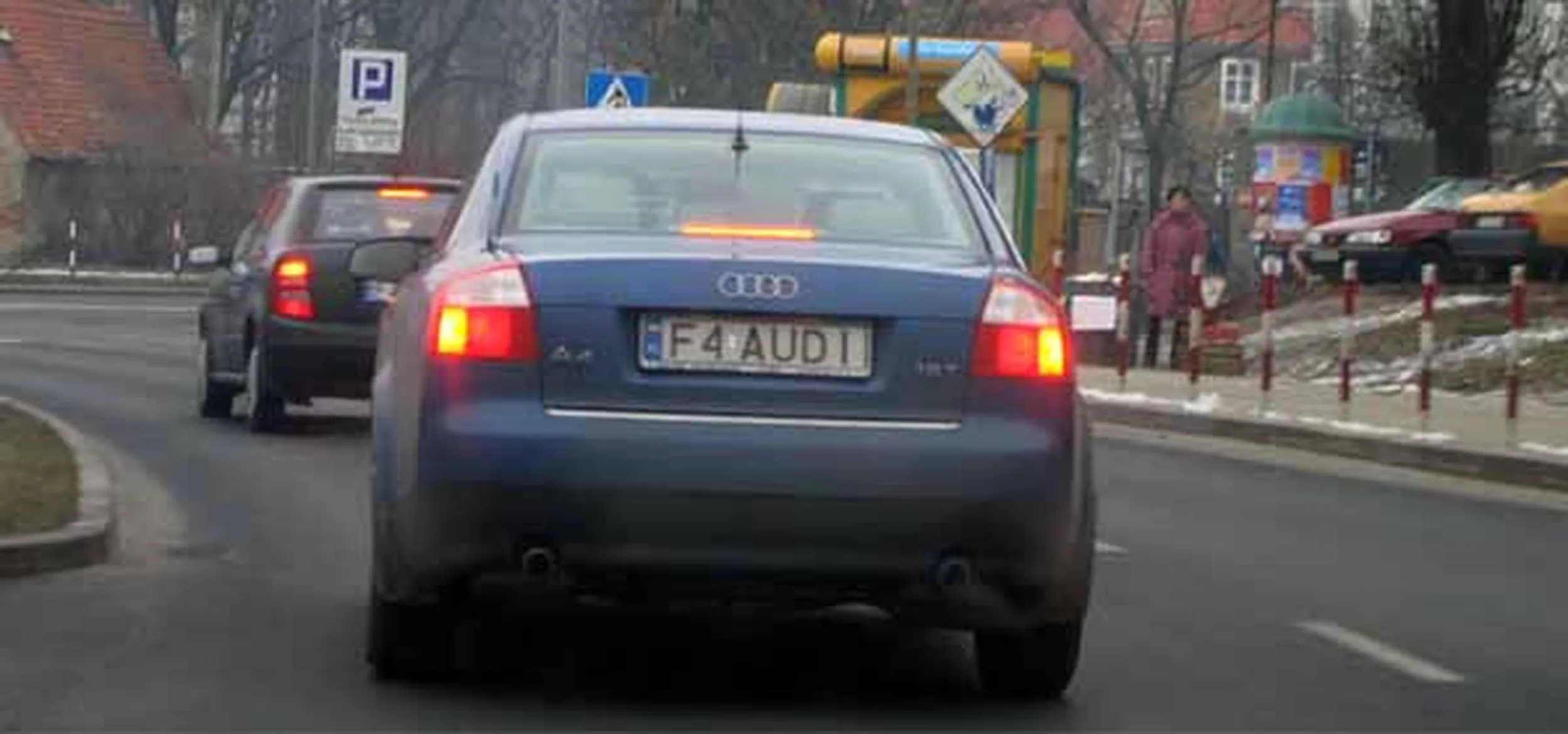 Fajny numer, blacha F4 AUDI