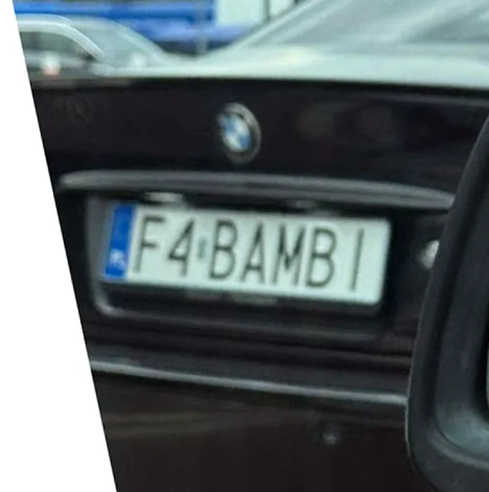 Fajny numer, blacha F4 BAMBI