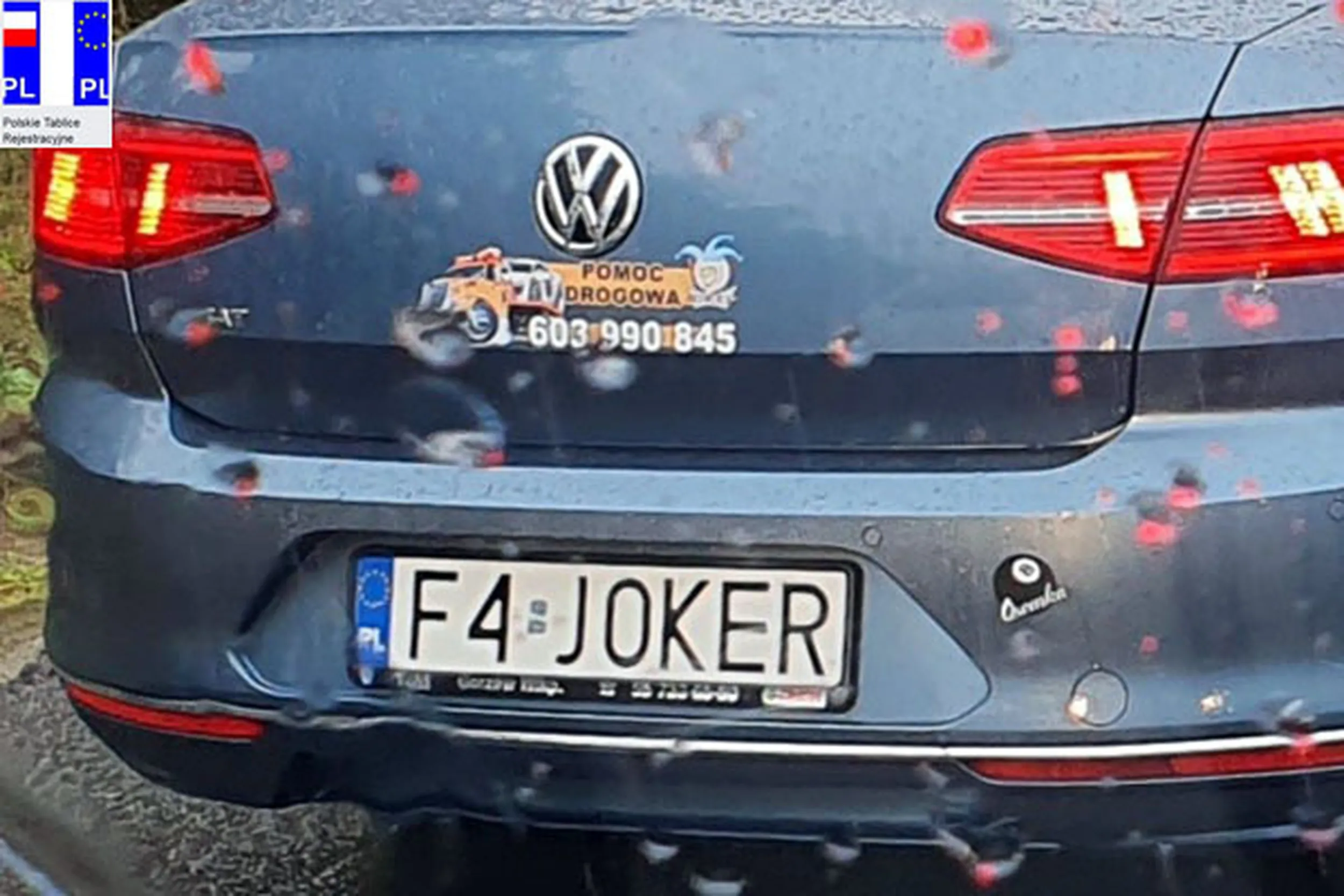 Fajny numer, blacha F4 JOKER