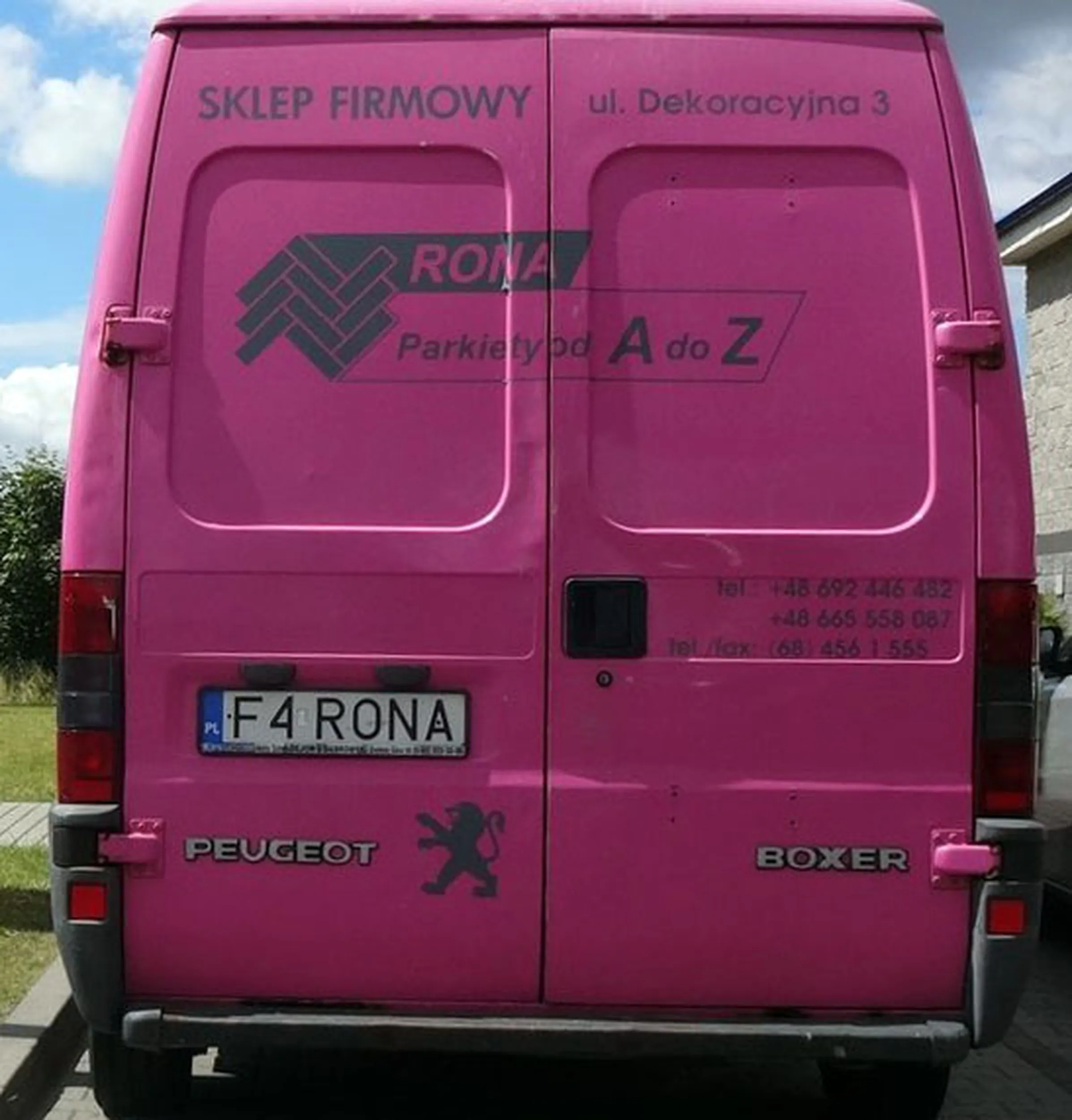 Fajny numer, blacha F4 RONA