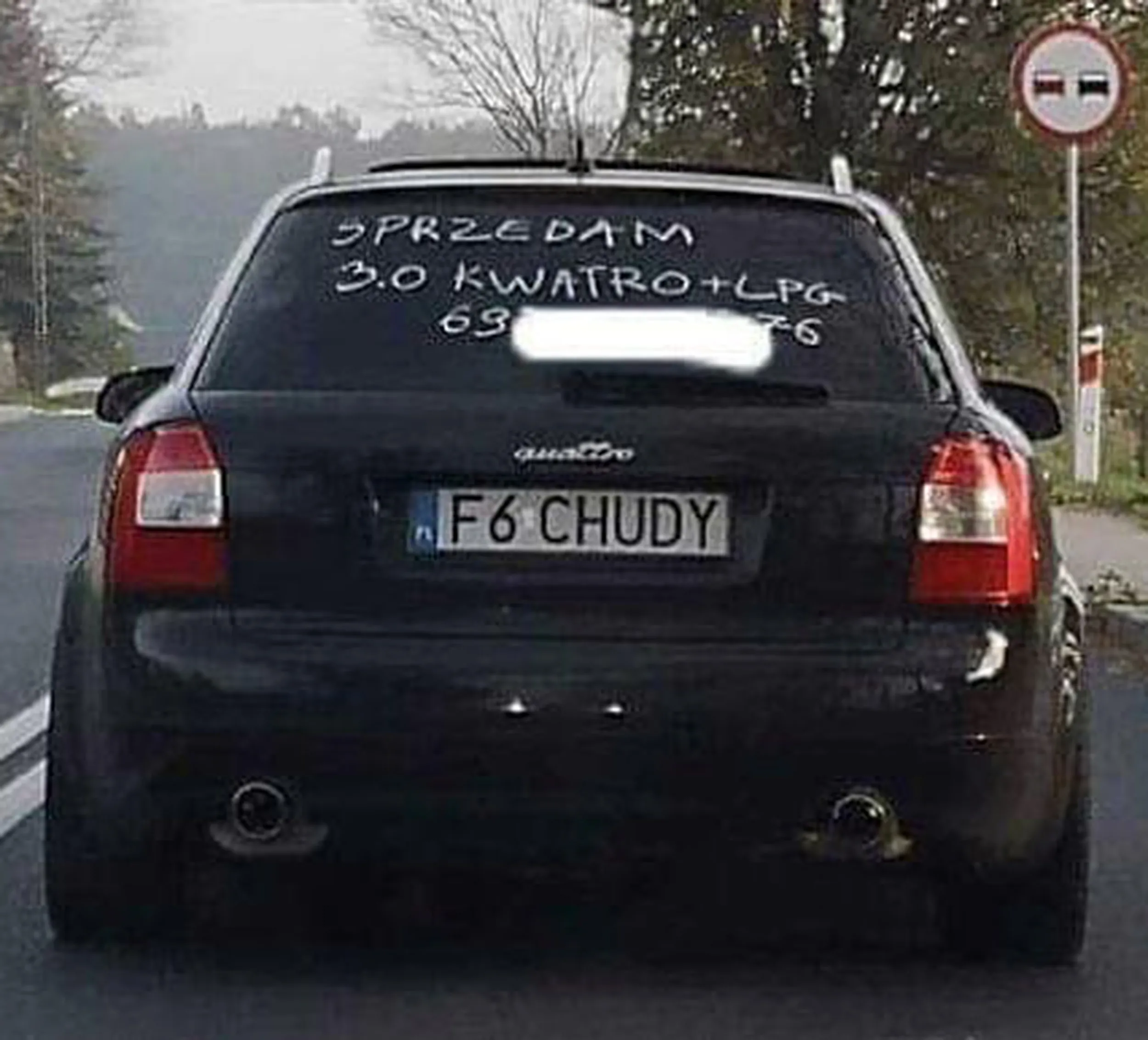 Fajny numer, blacha F6 CHUDY