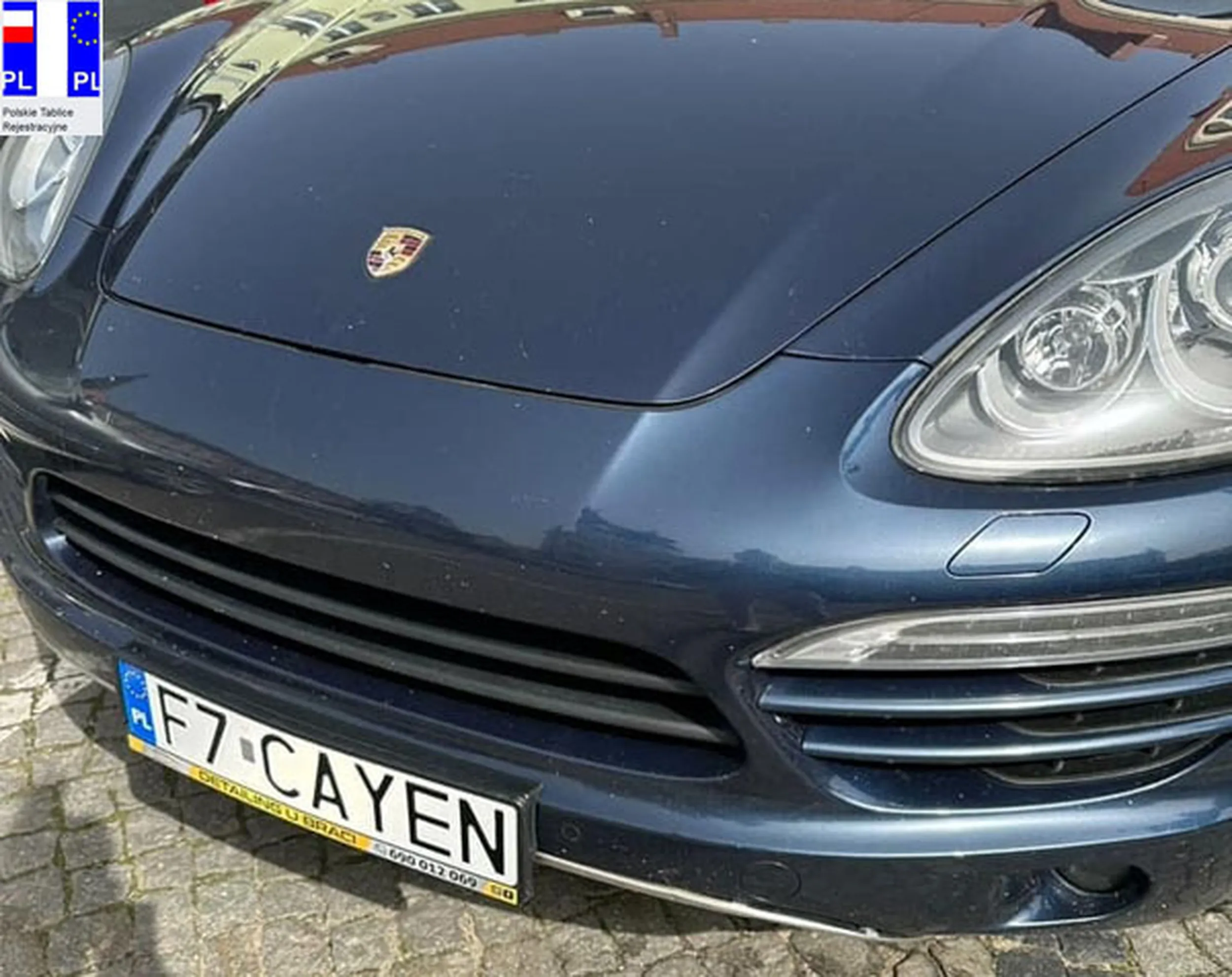 Fajny numer, blacha F7 CAYEN