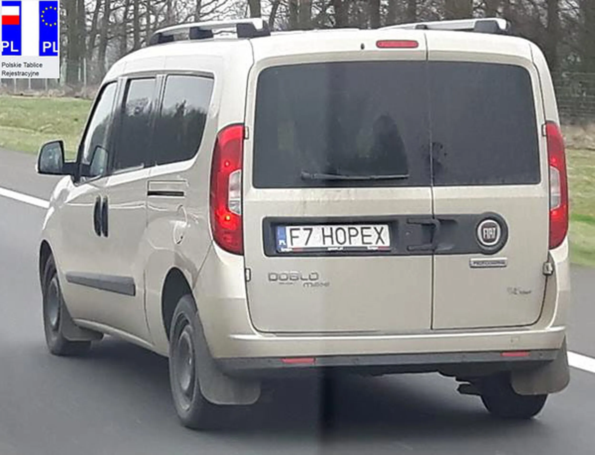 Fajny numer, blacha F7 HOPEX