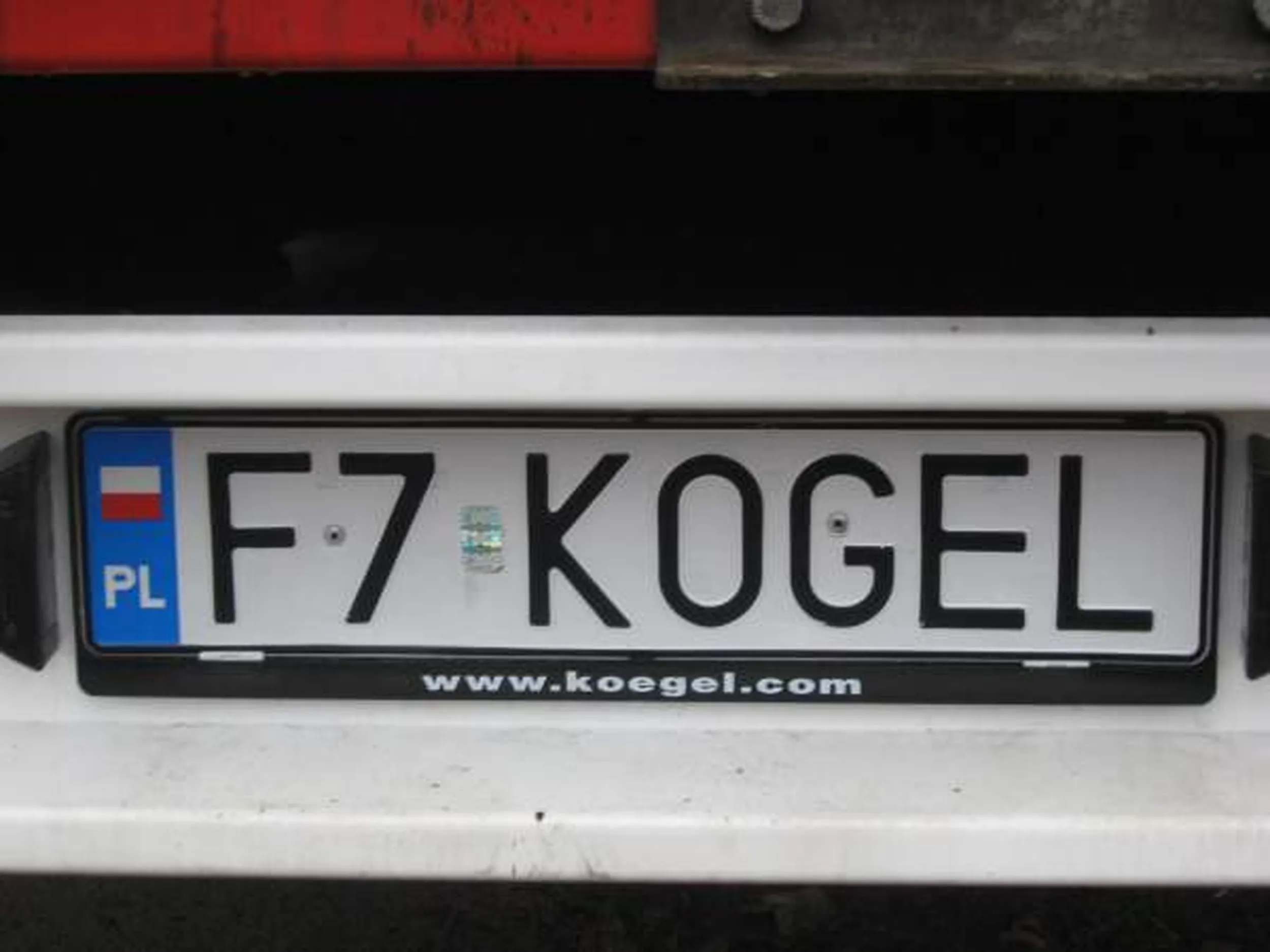 Fajny numer, blacha F7 KOGEL