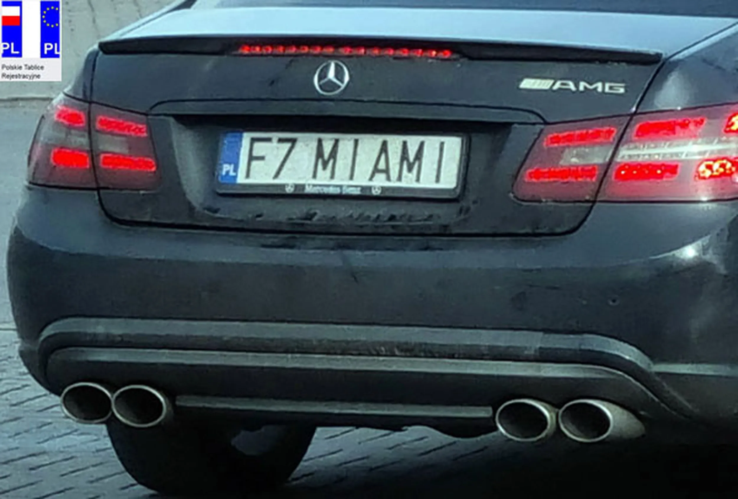 Fajny numer, blacha F7 MIAMI