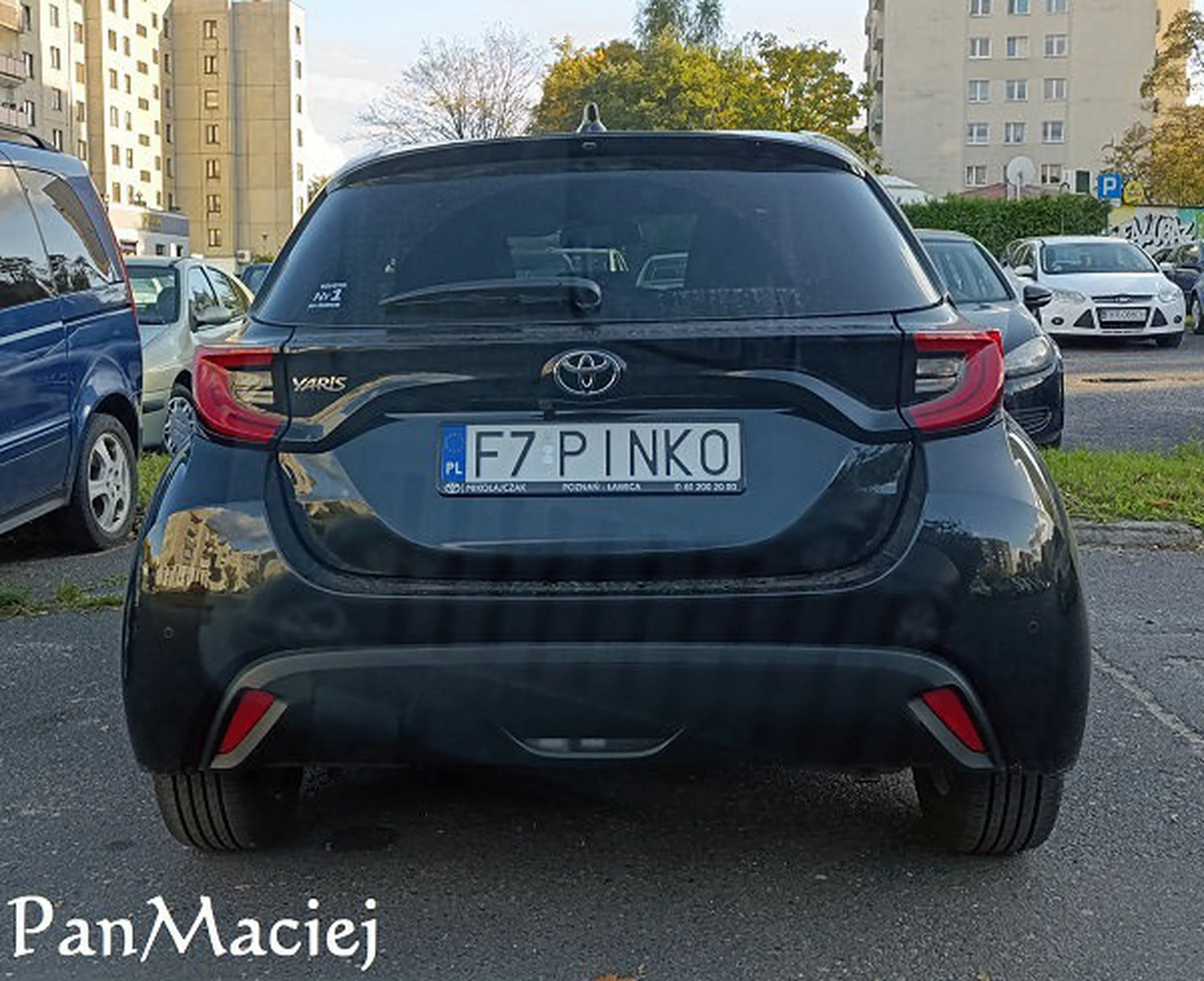 Fajny numer, blacha F7 PINKO