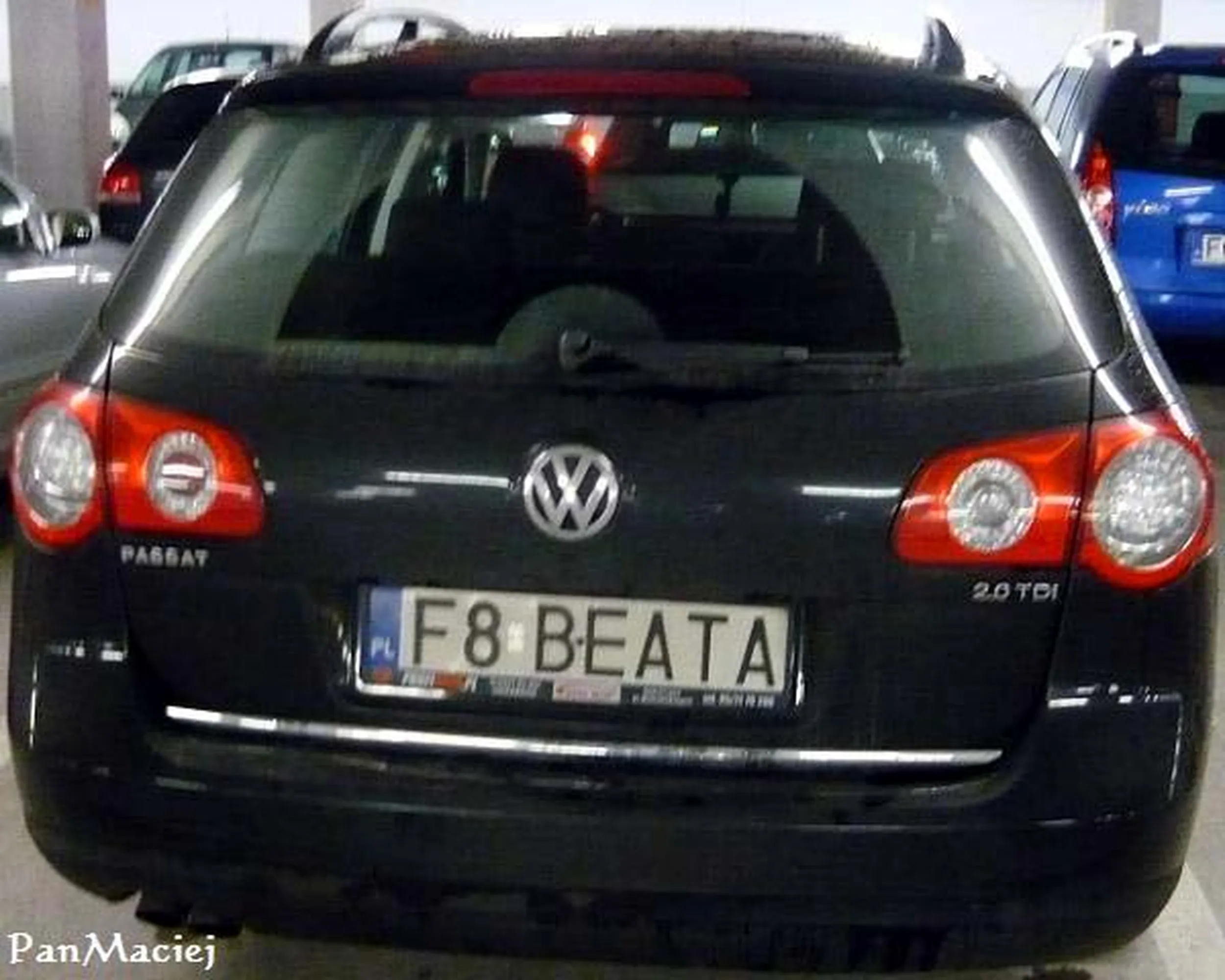Fajny numer, blacha F8 BEATA
