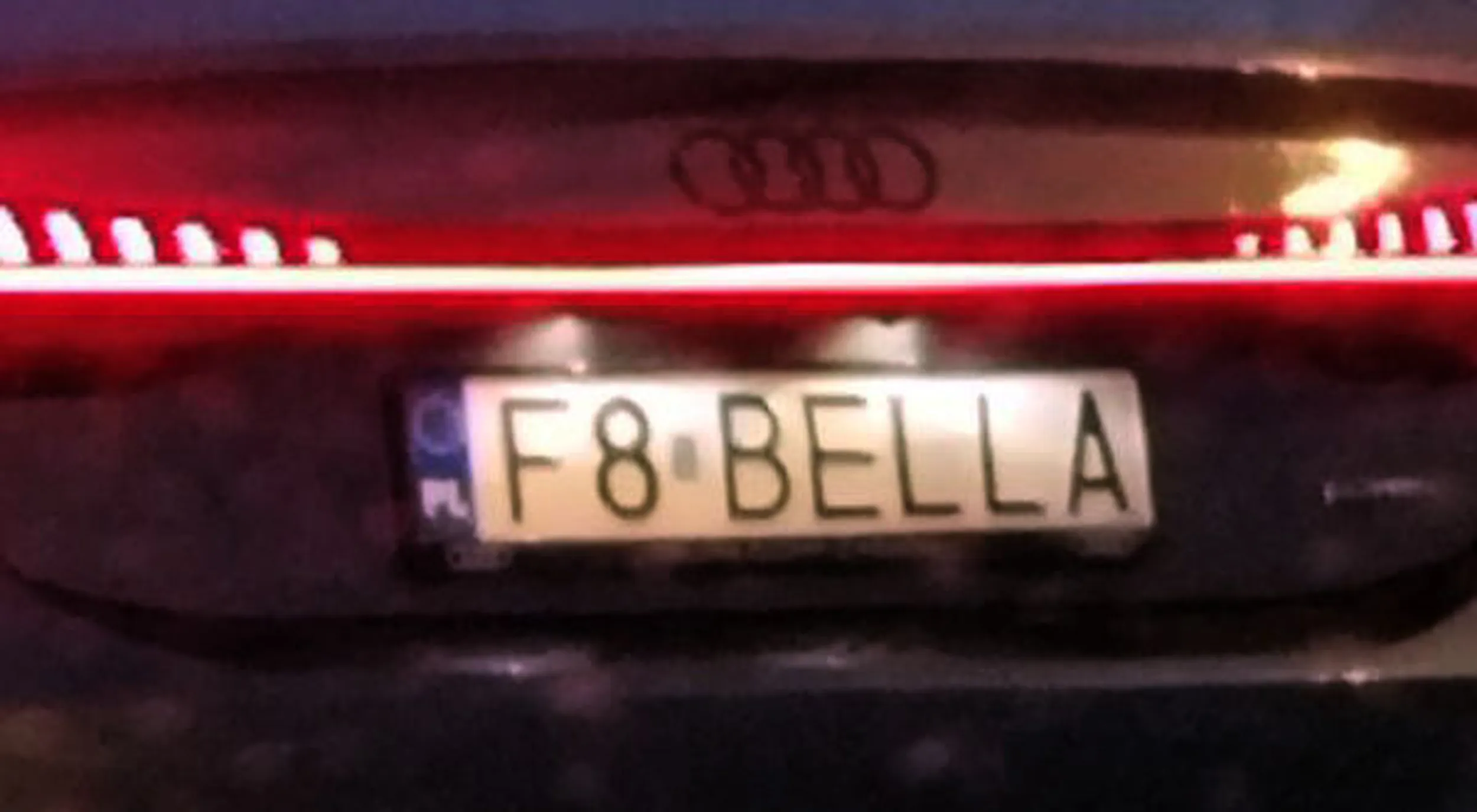 Fajny numer, blacha F8 BELLA