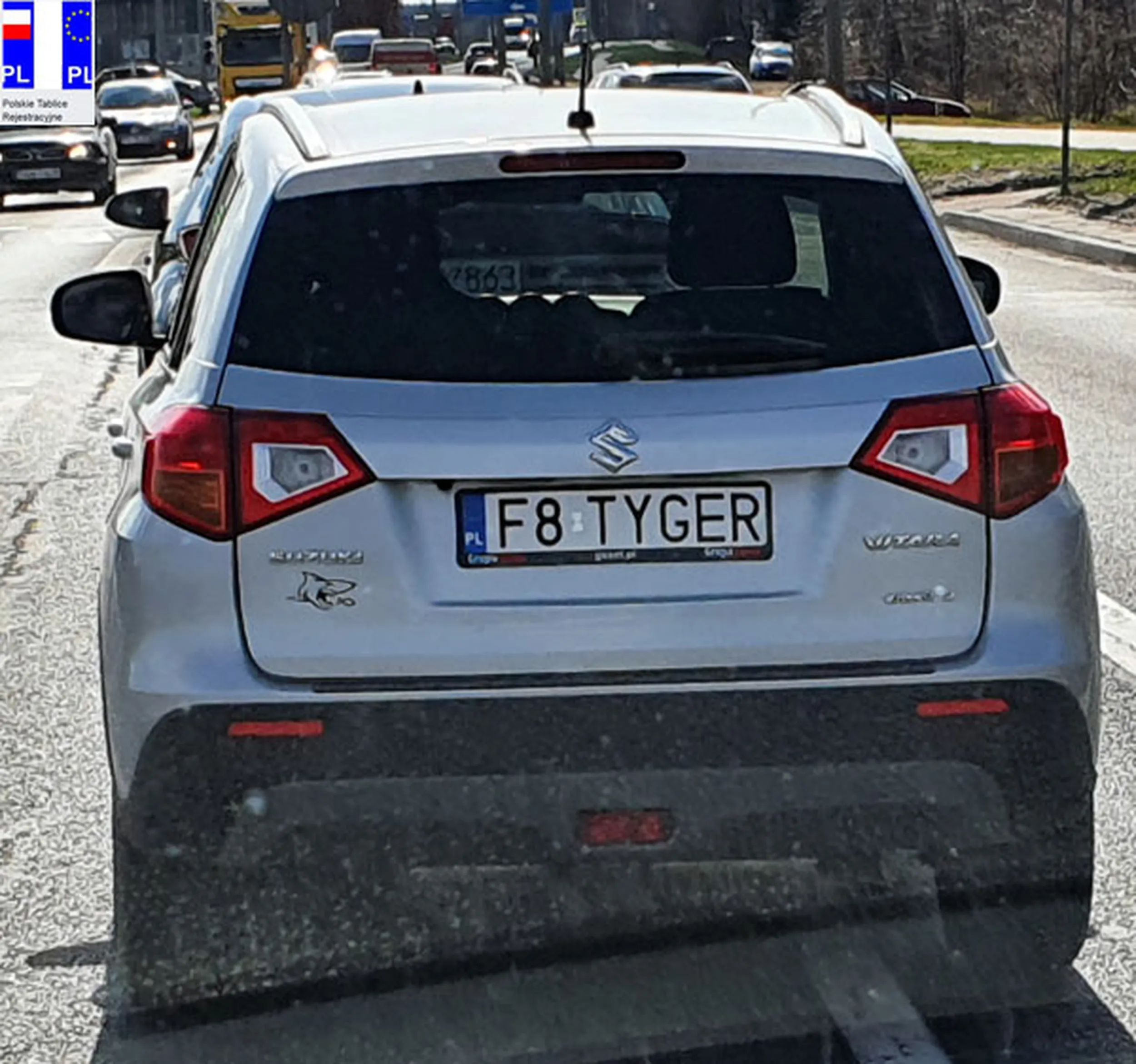 Fajny numer, blacha F8 TYGER