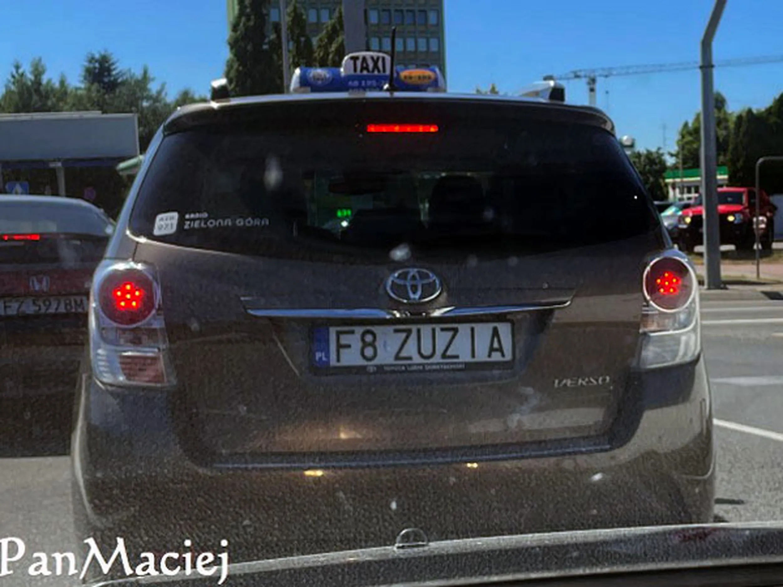 Fajny numer, blacha F8 ZUZIA