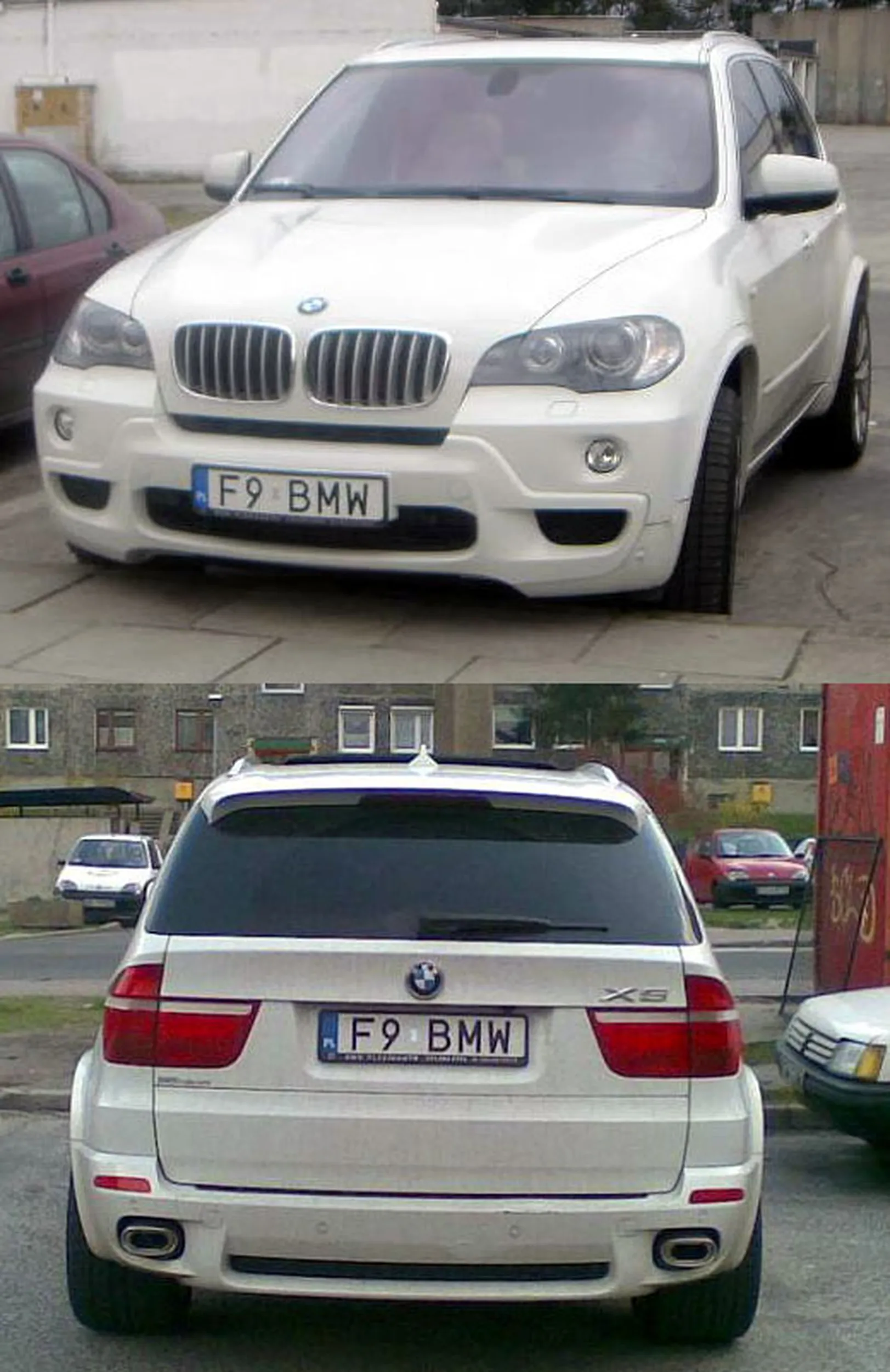 Fajny numer, blacha F9 BMW
