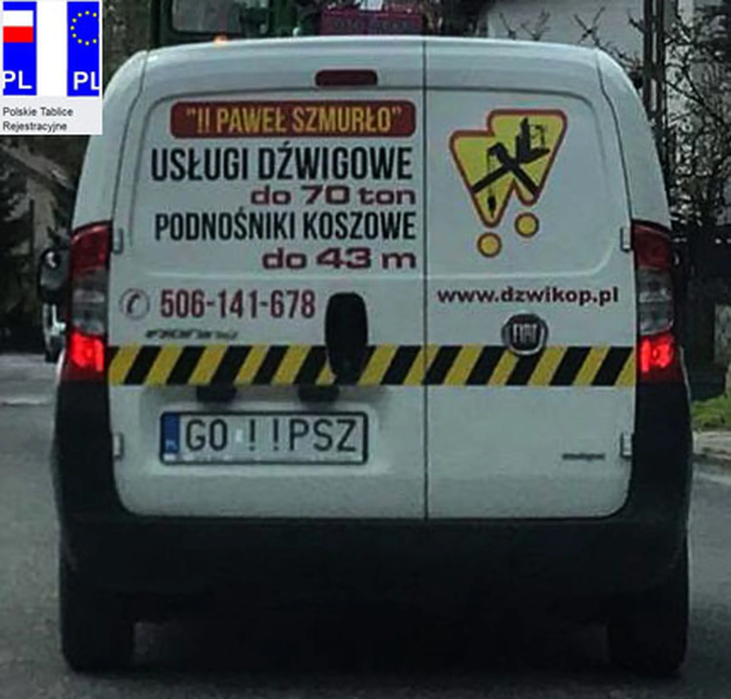 Fajny numer, blacha G0 IIPSZ