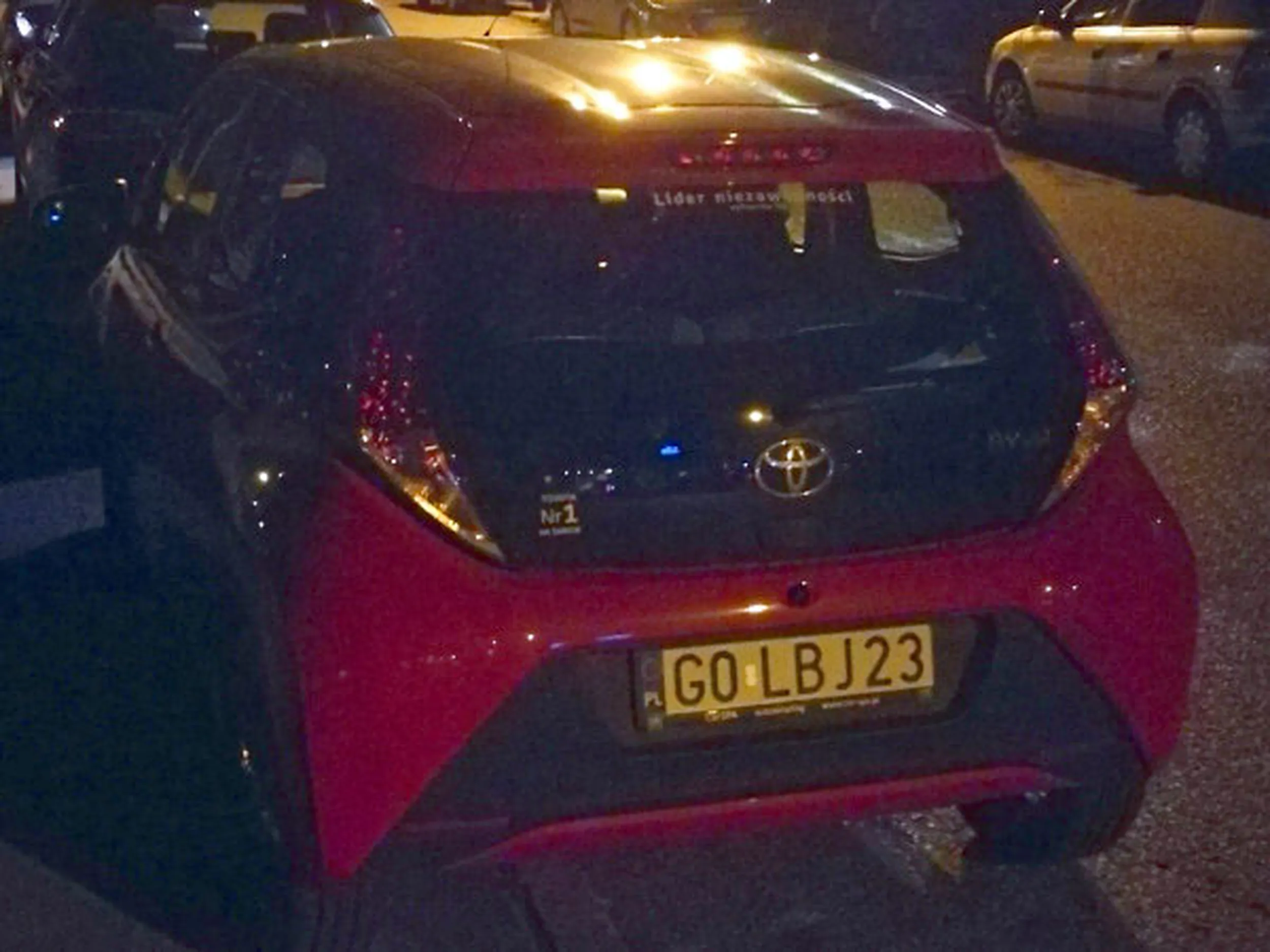 Fajny numer, blacha G0 LBJ23