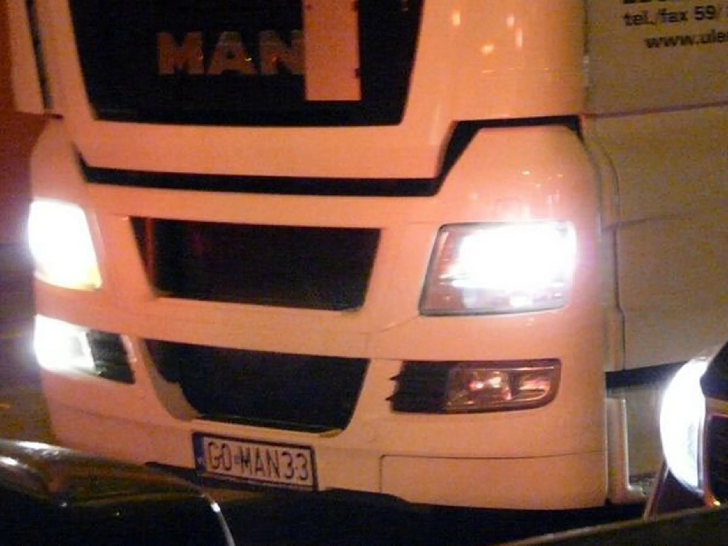 Fajny numer, blacha G0 MAN33