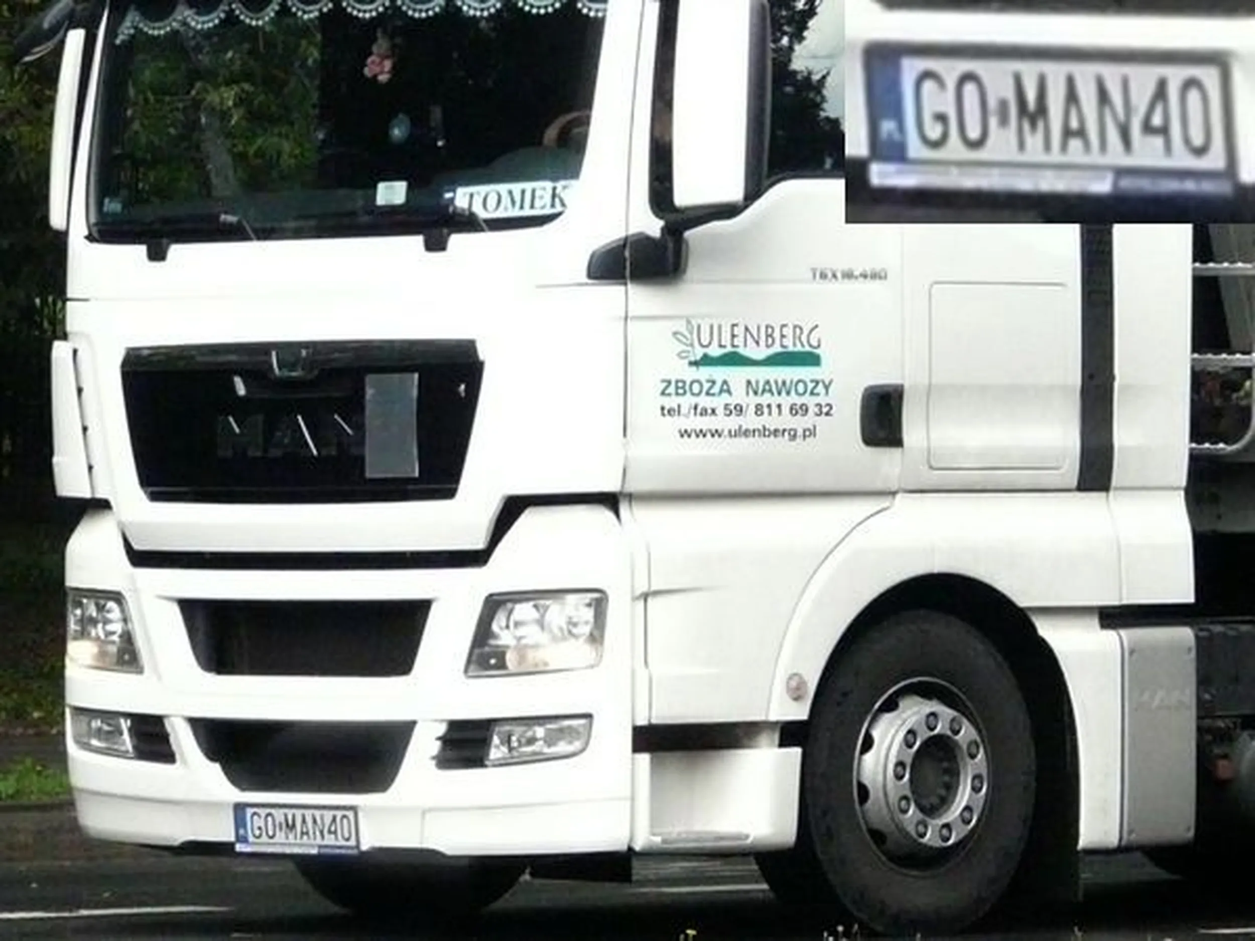 Fajny numer, blacha G0 MAN40