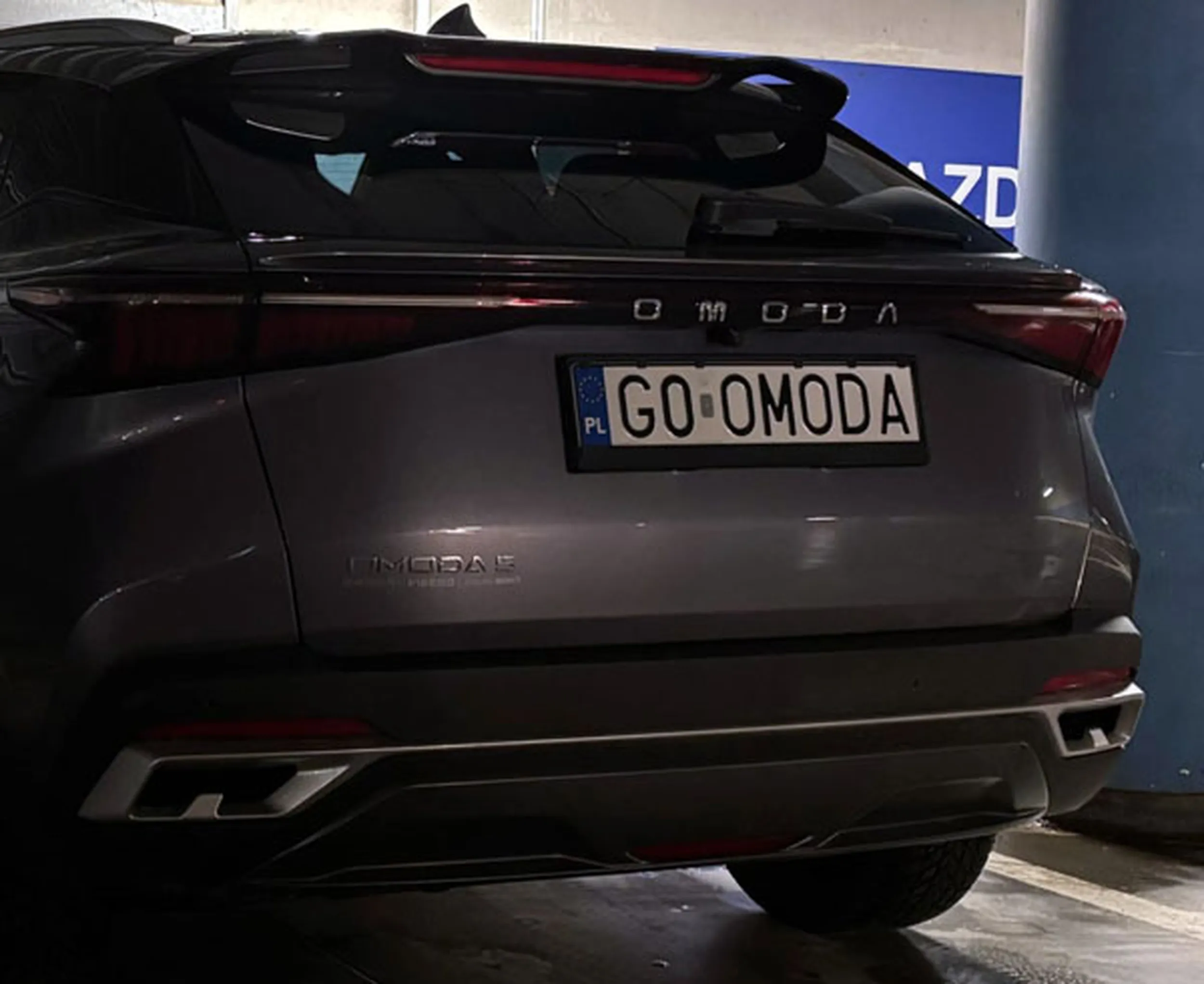 Fajny numer, blacha G0 OMODA