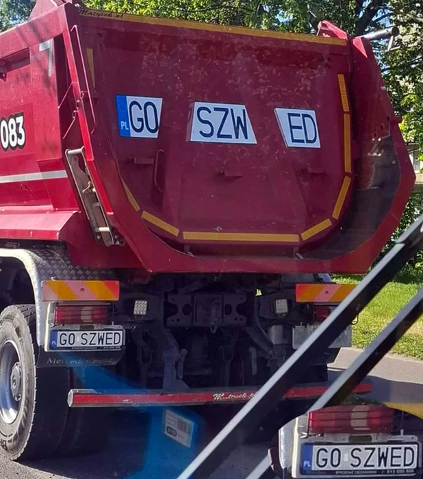 Fajny numer, blacha G0 SZWED