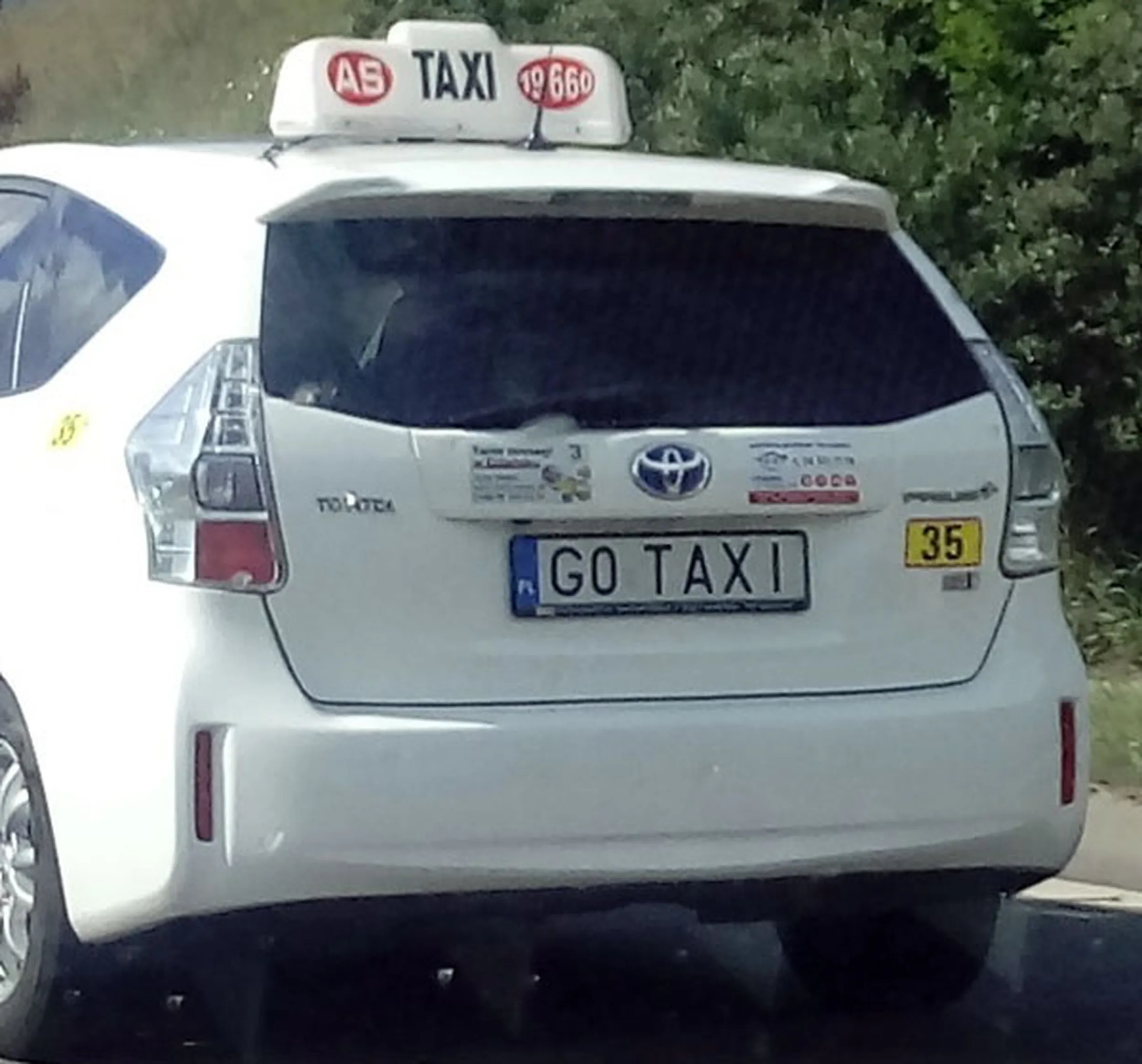 Fajny numer, blacha G0 TAXI
