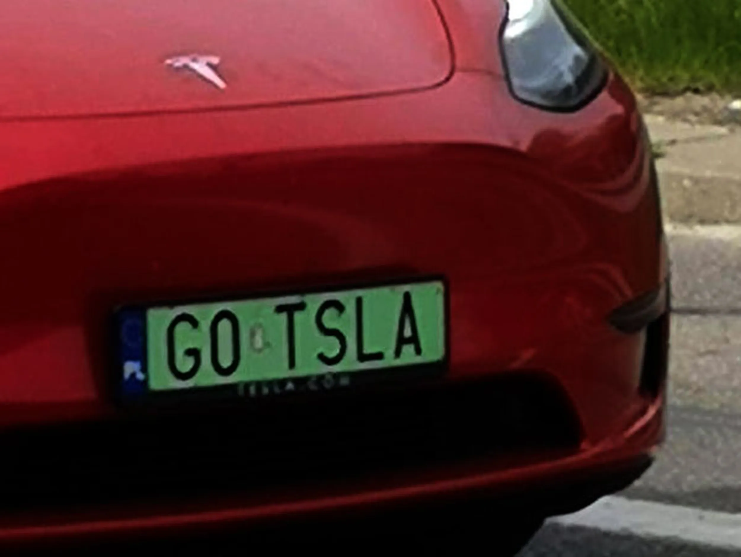 Fajny numer, blacha G0 TSLA