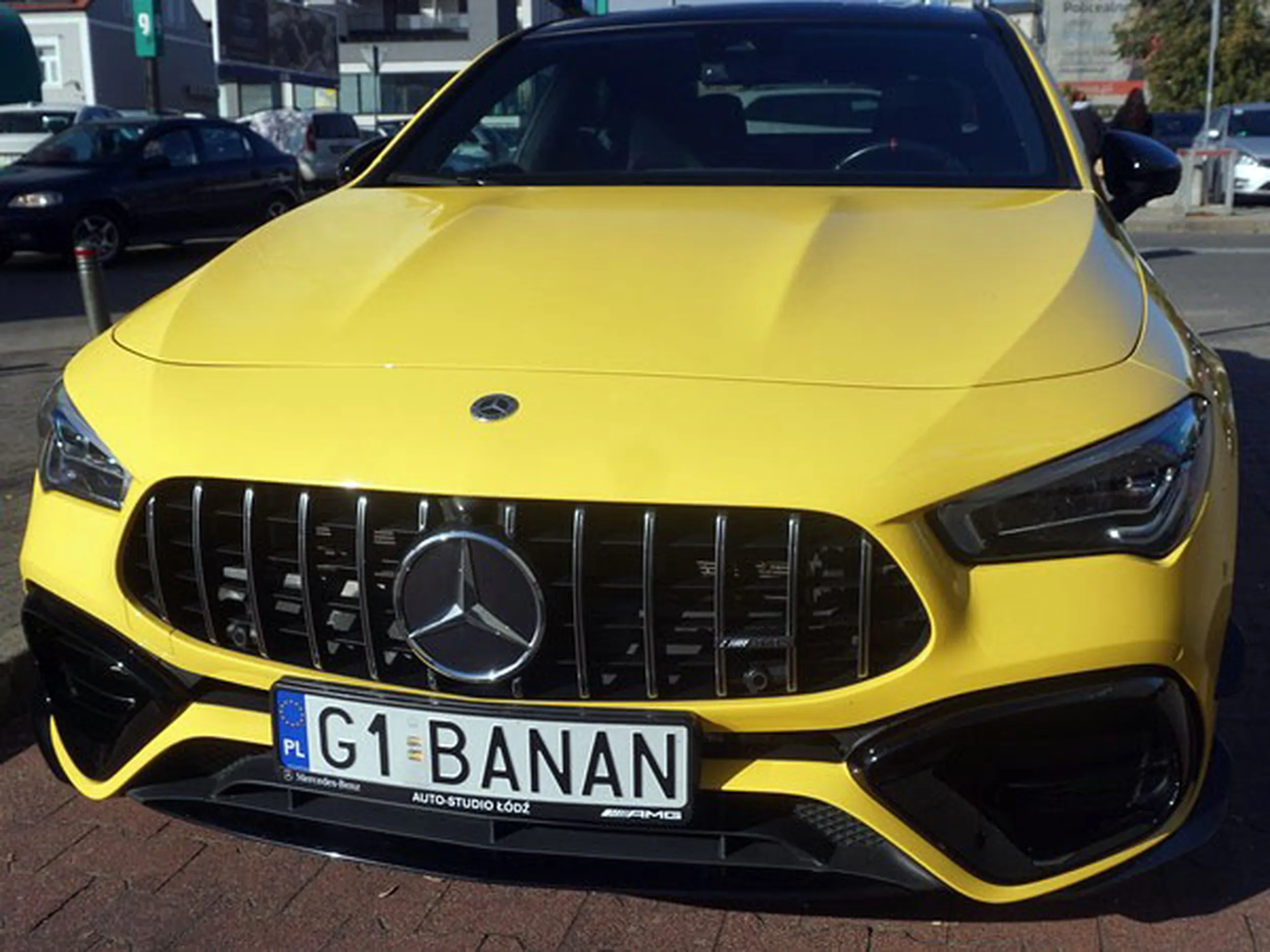 Fajny numer, blacha G1 BANAN