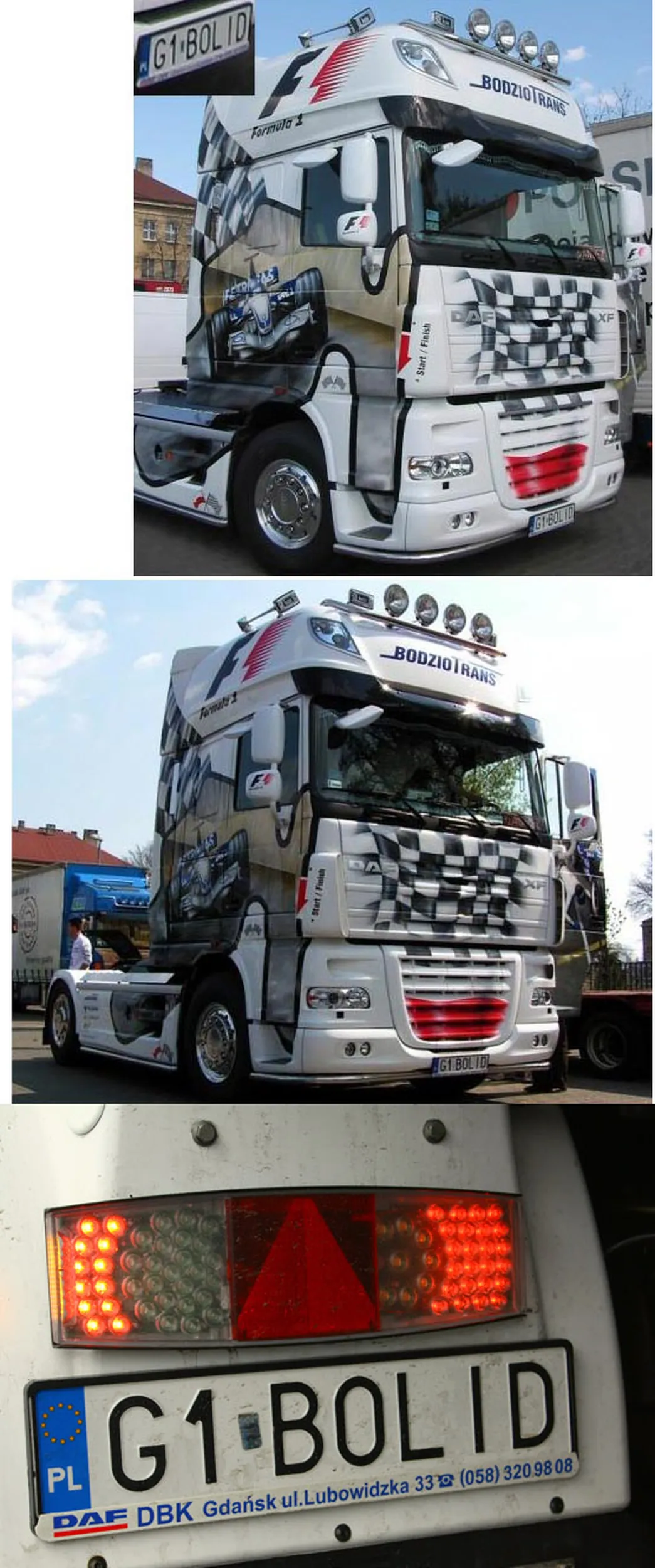 Fajny numer, blacha G1 BOLID