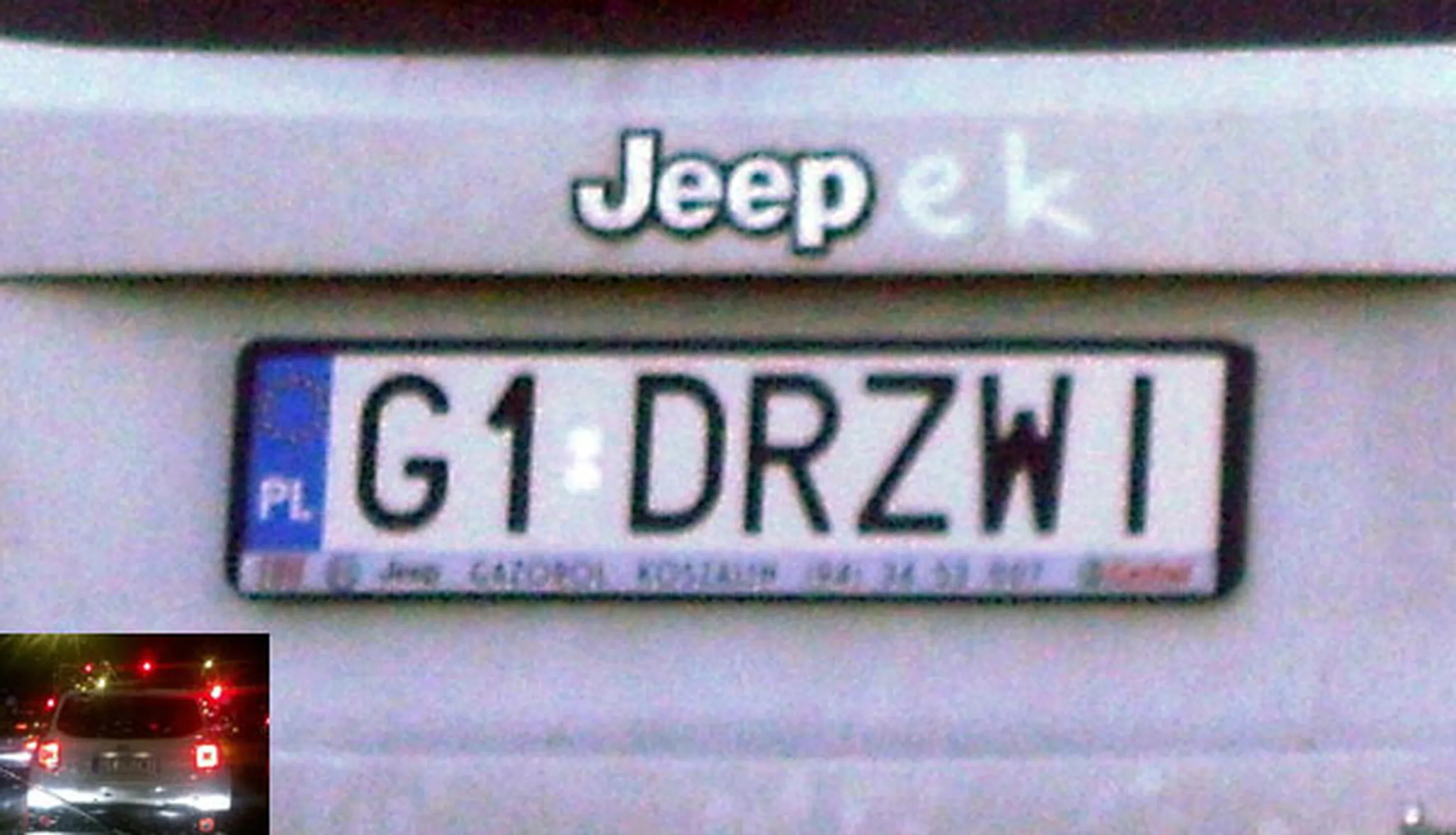 Fajny numer, blacha G1 DRZWI