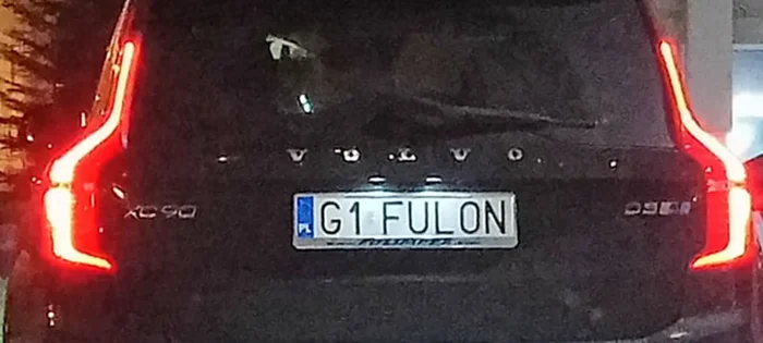 Fajny numer, blacha G1 FULON