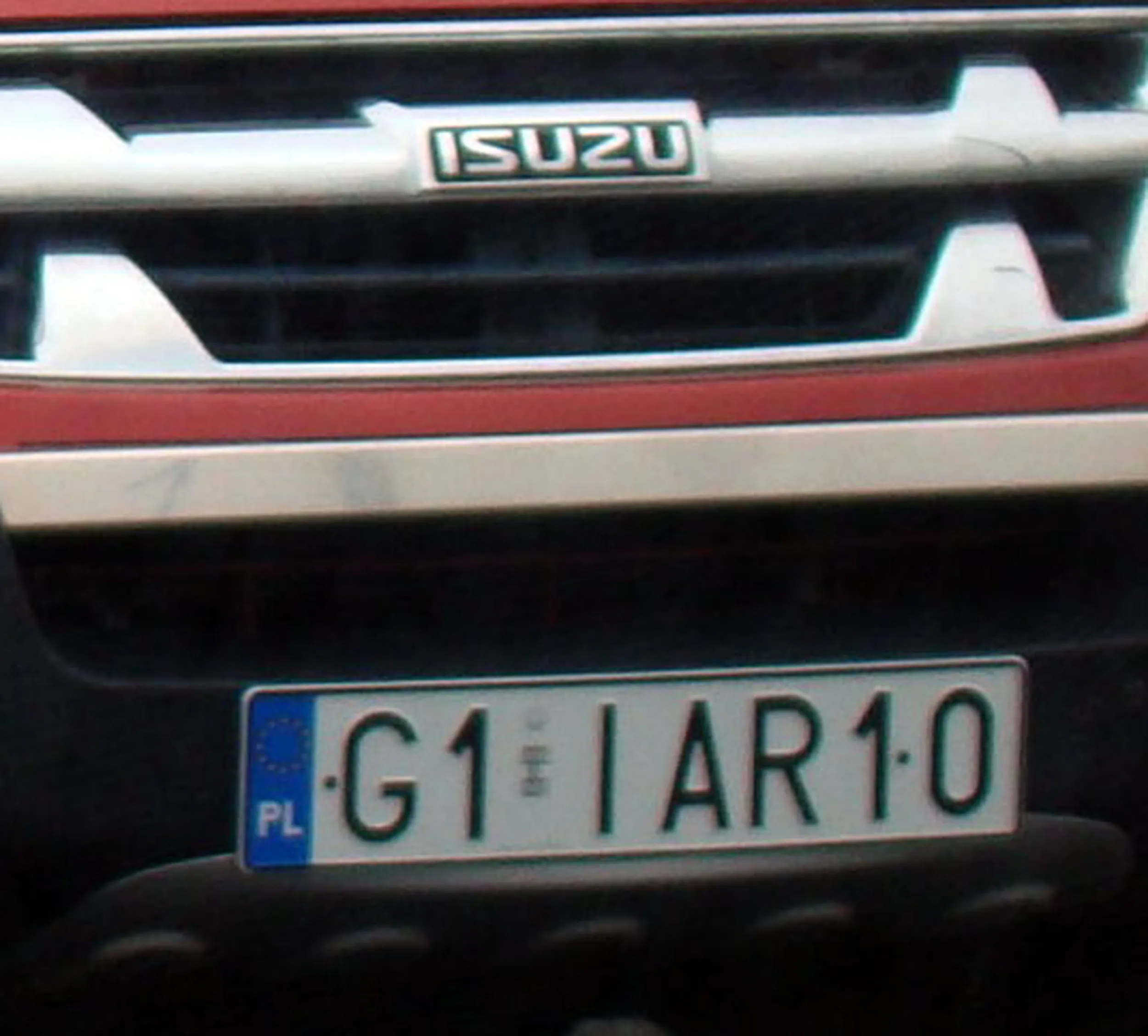 Fajny numer, blacha G1 IAR10