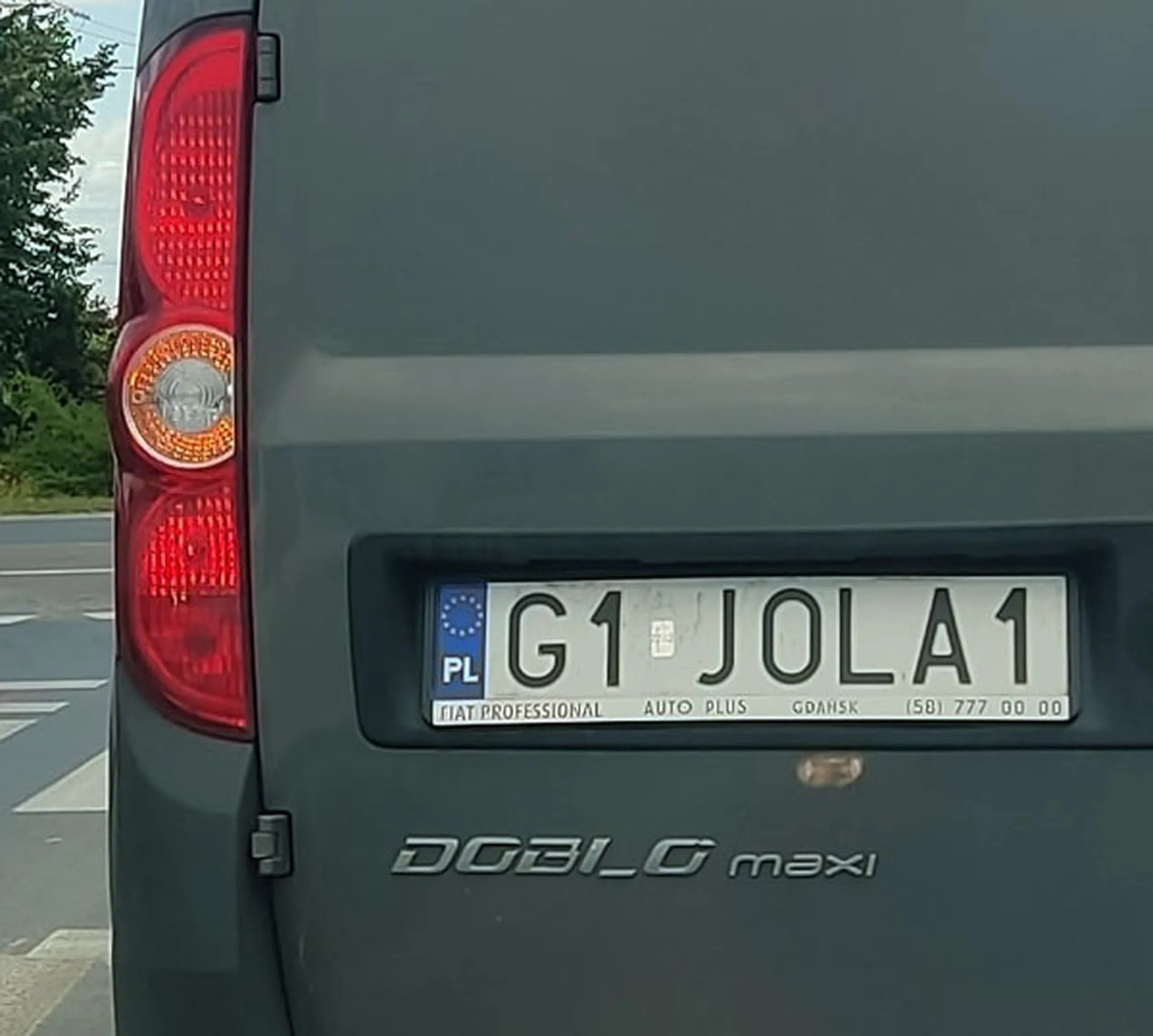 Fajny numer, blacha G1 JOLA1
