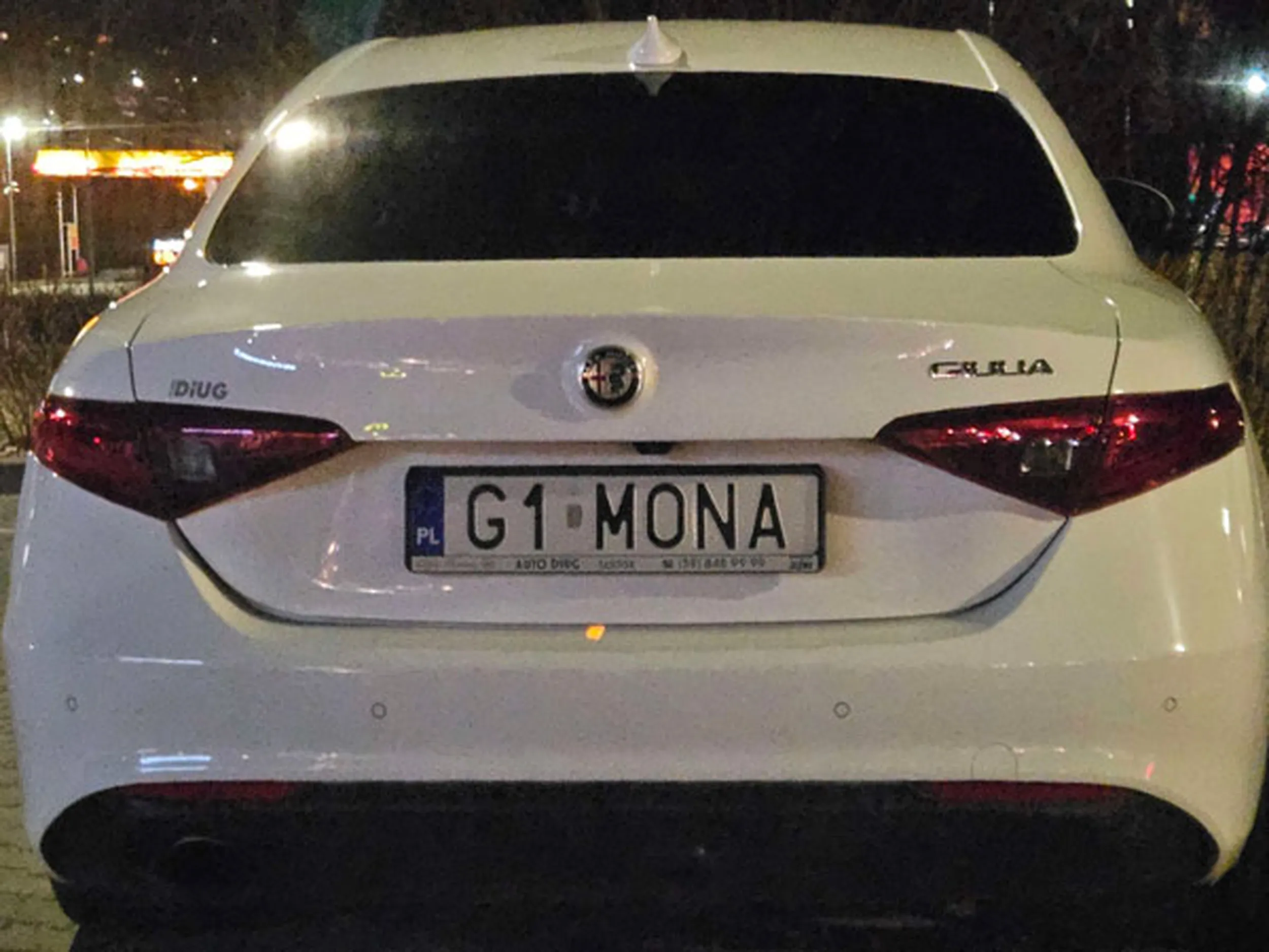 Fajny numer, blacha G1 MONA