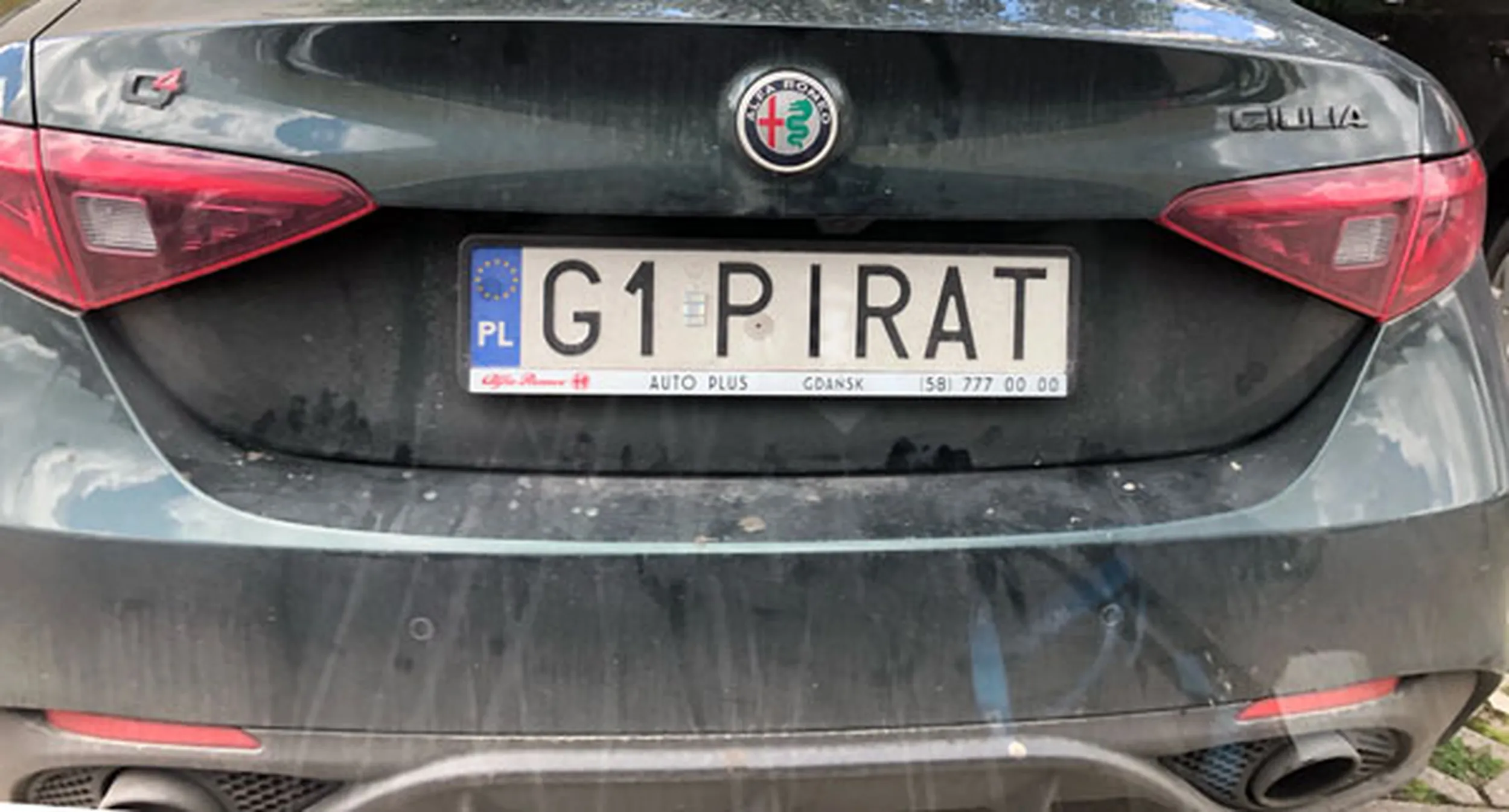 Fajny numer, blacha G1 PIRAT