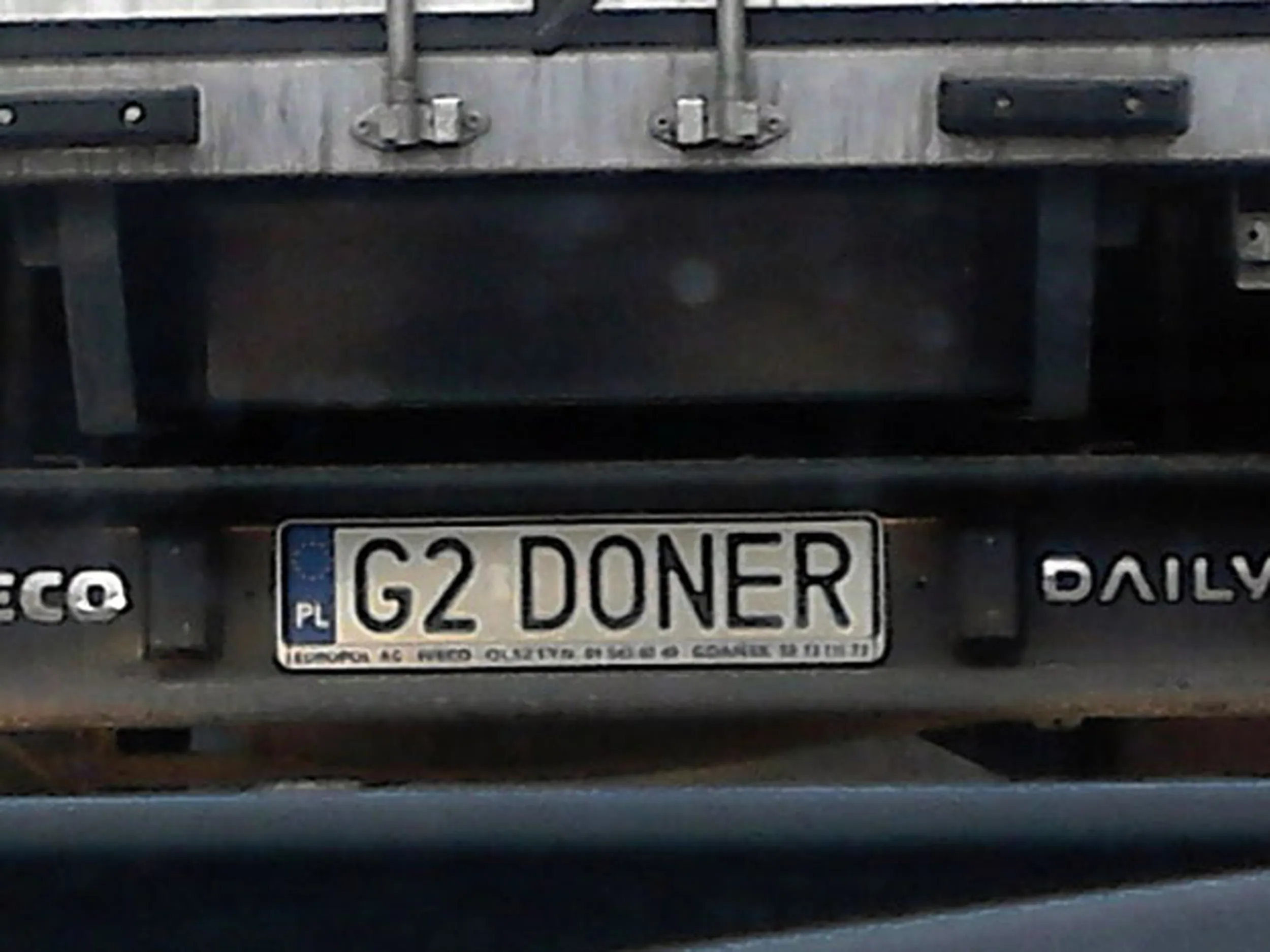 Fajny numer, blacha G2 DONER