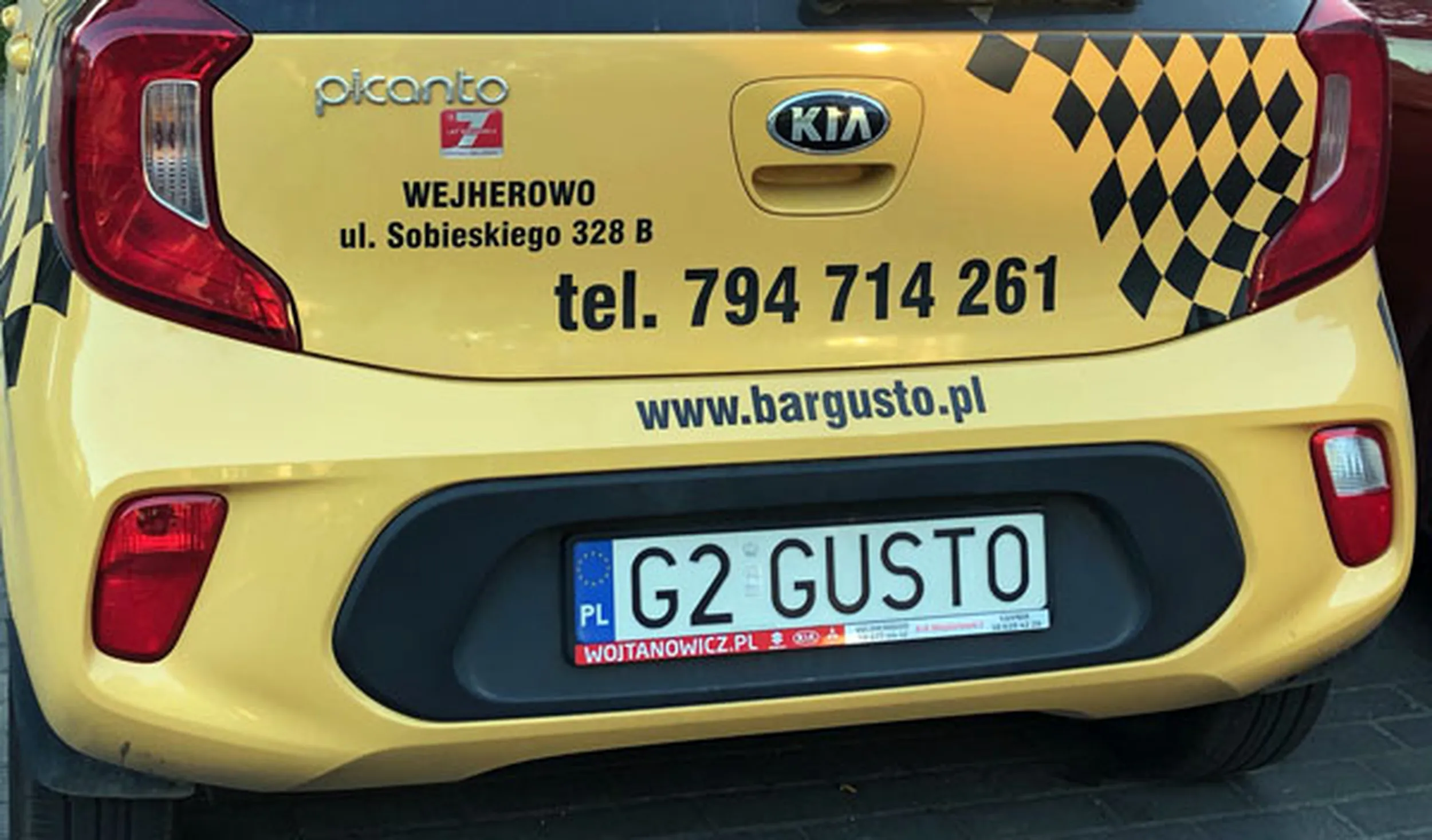 Fajny numer, blacha G2 GUSTO