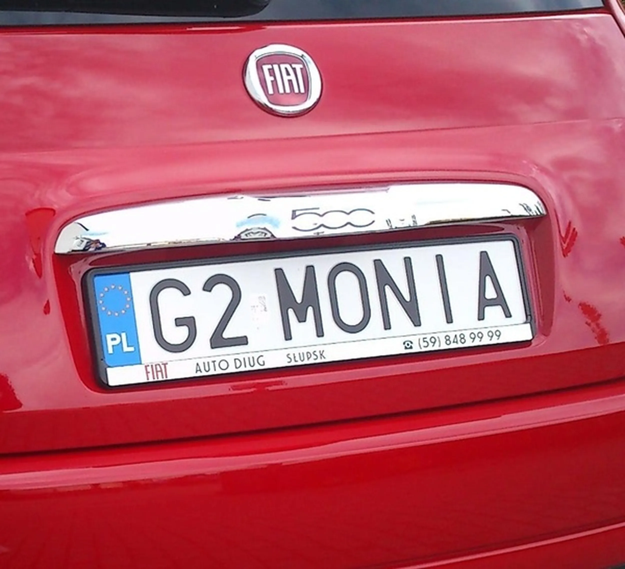 Fajny numer, blacha G2 MONIA