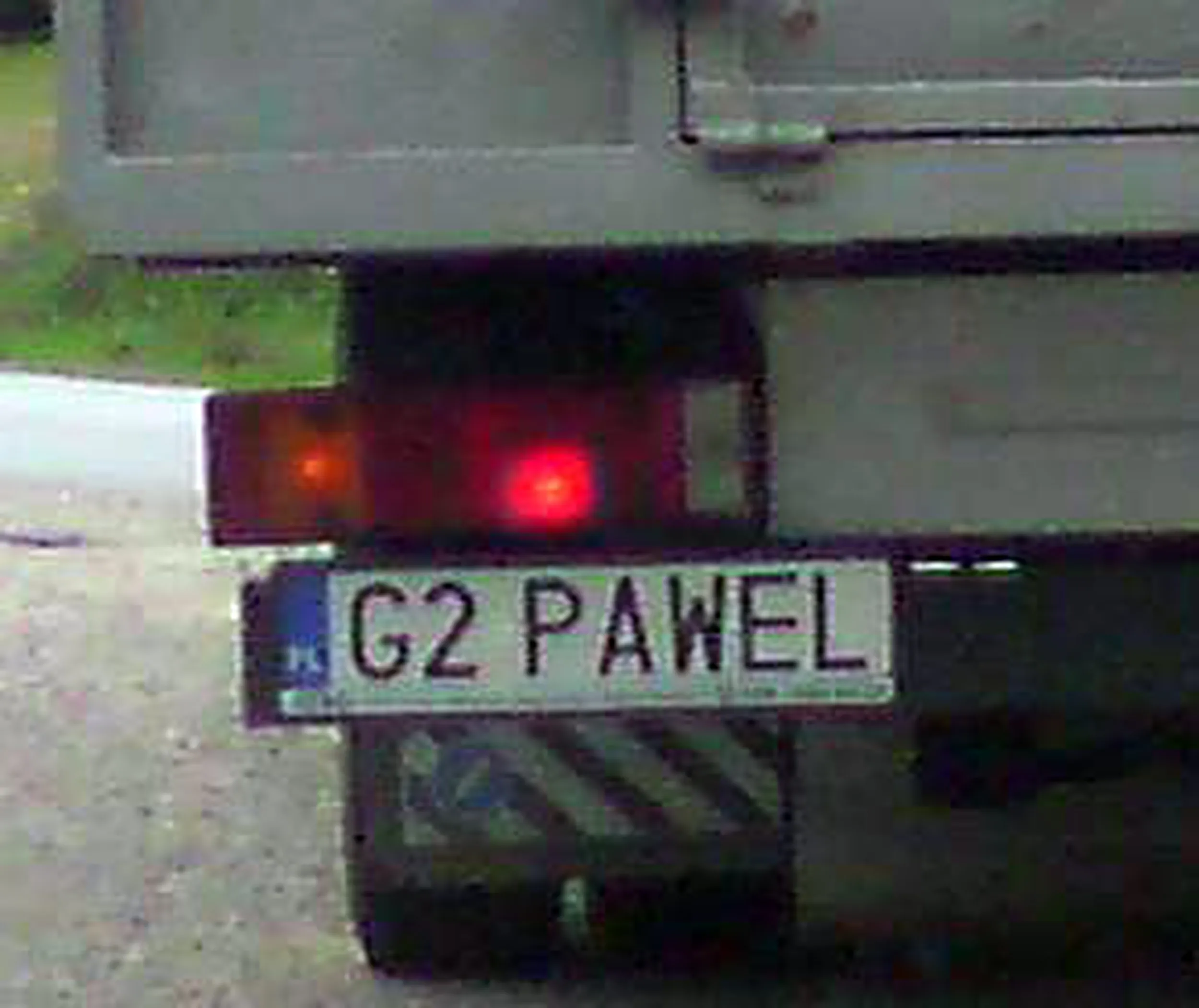 Fajny numer, blacha G2 PAWEL