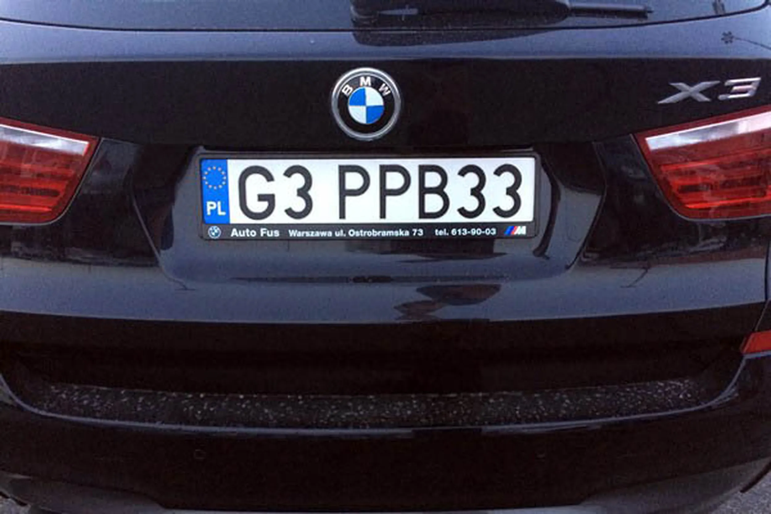 Fajny numer, blacha G3 PPB33