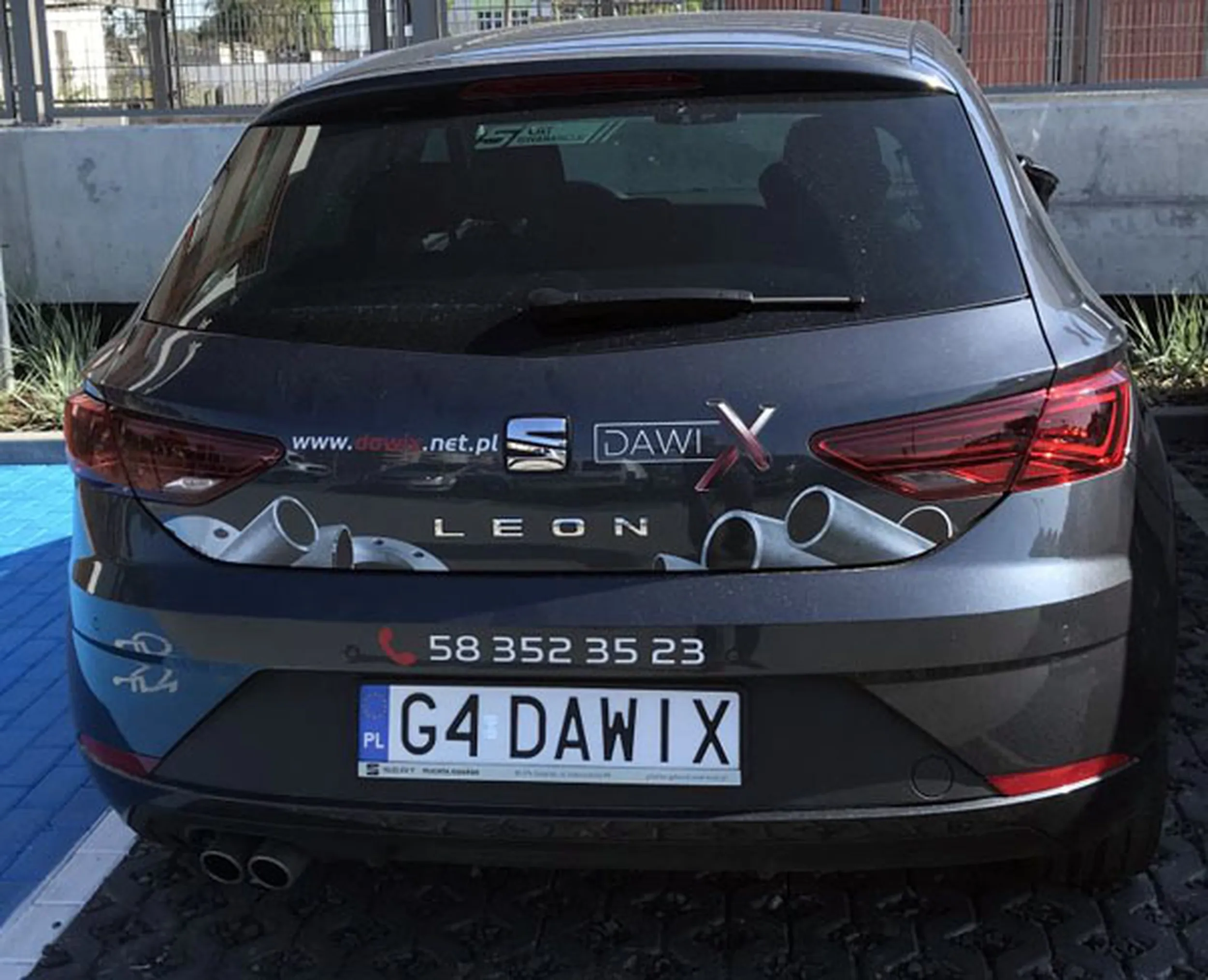 Fajny numer, blacha G4 DAWIX