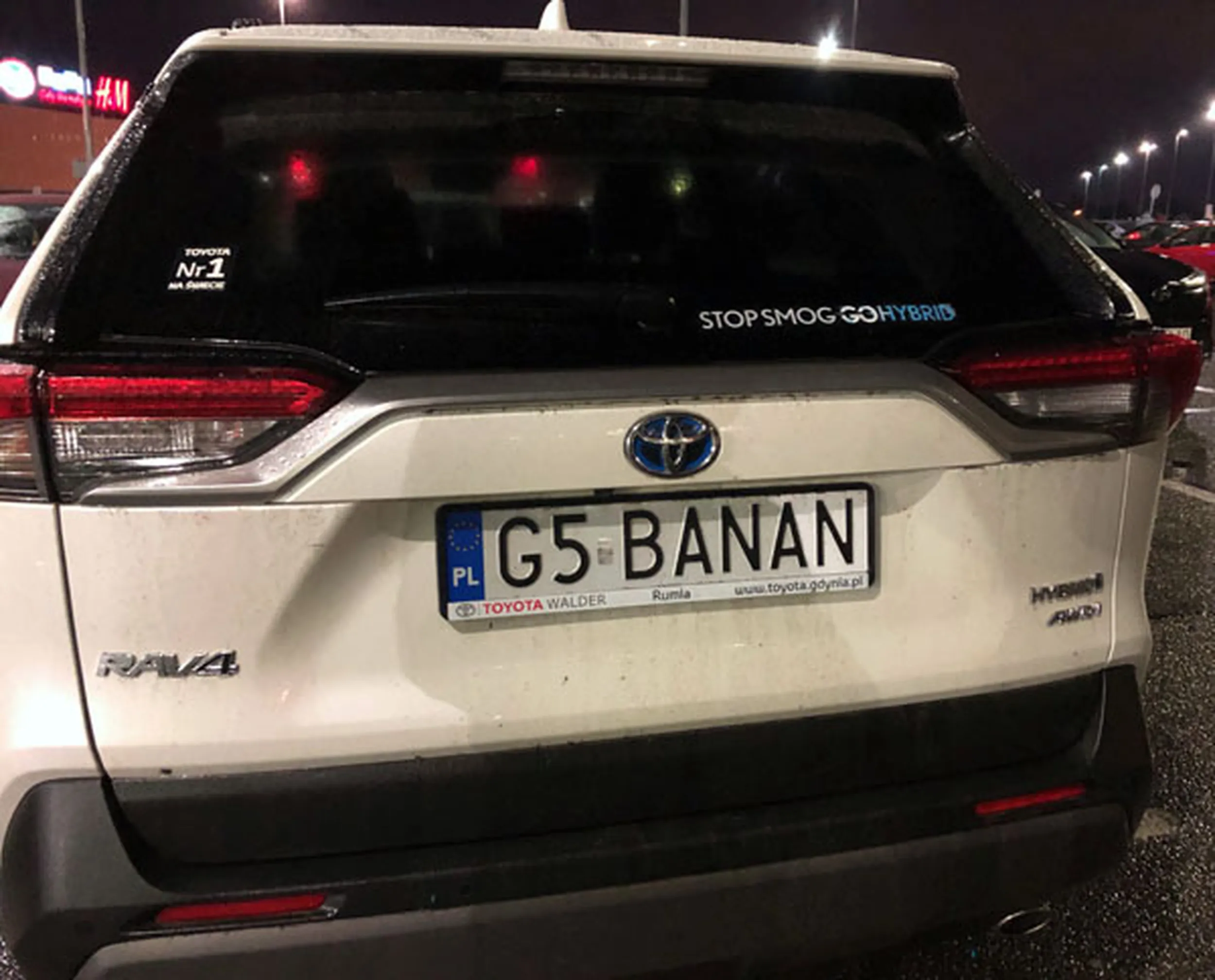 Fajny numer, blacha G5 BANAN